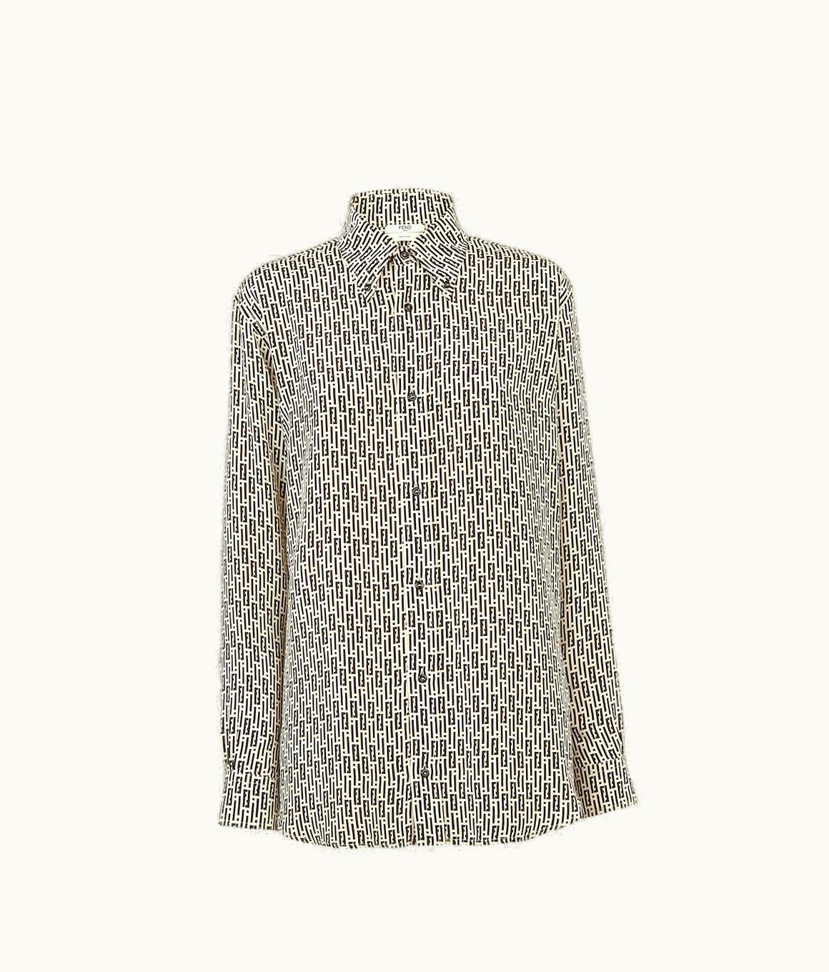 Fendi Fendi Shirt - Printed Crêpe De Chine Shirt