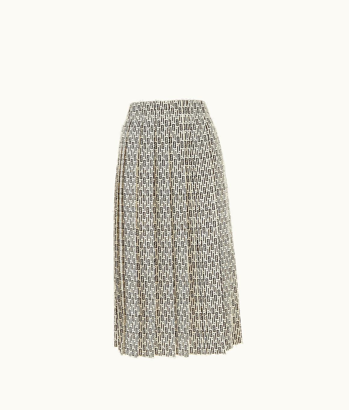 Fendi Fendi Skirt - Printed Crêpe De Chine Skirt