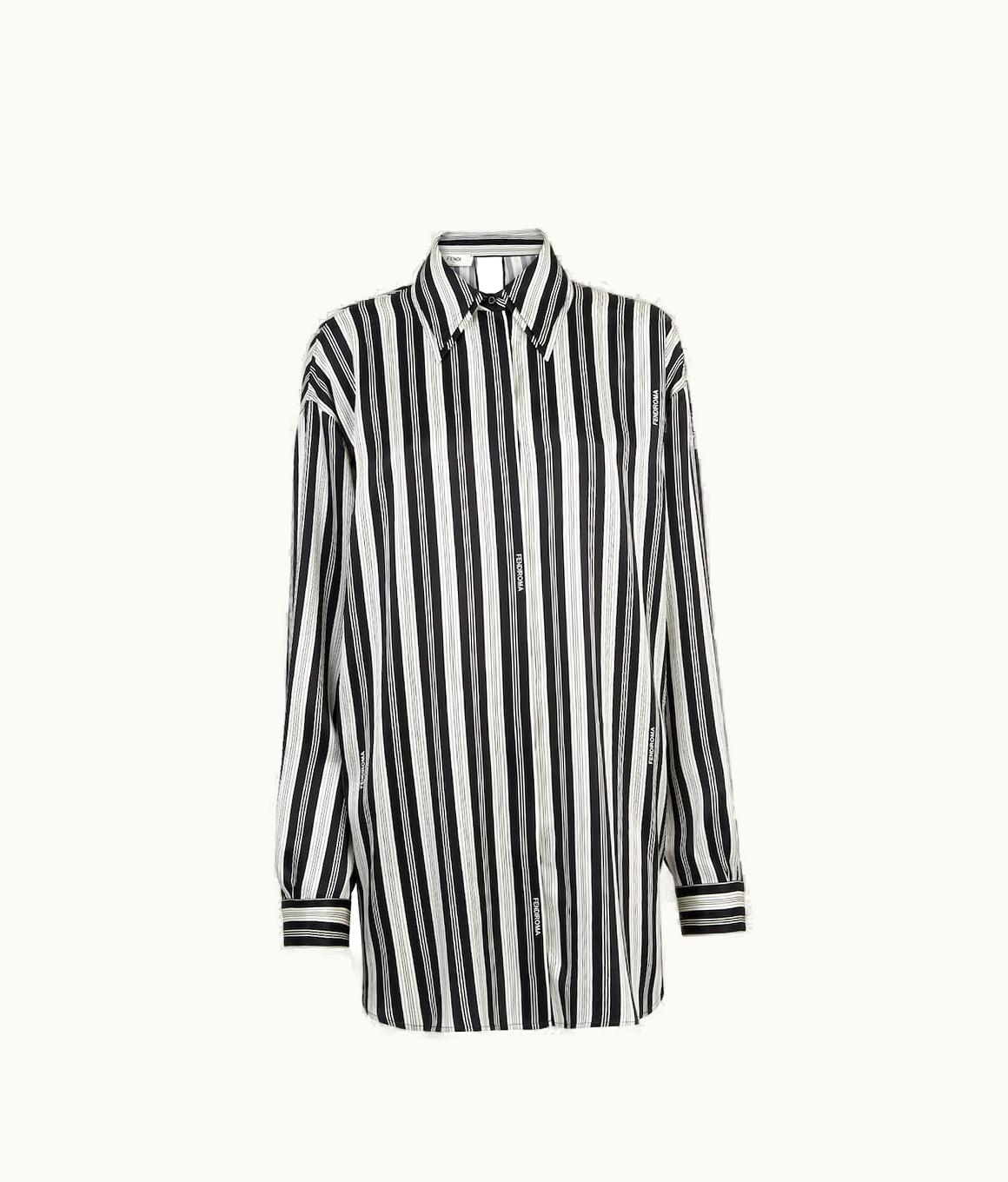Fendi Fendi Dress - Multicolor Striped Silk Shirt
