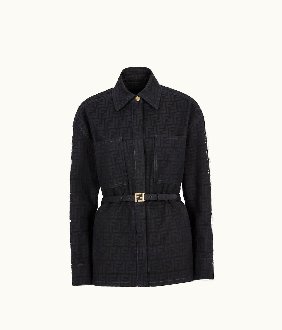 Fendi Fendi Jacket - Go-To Jacket In Blue Jacquard Denim