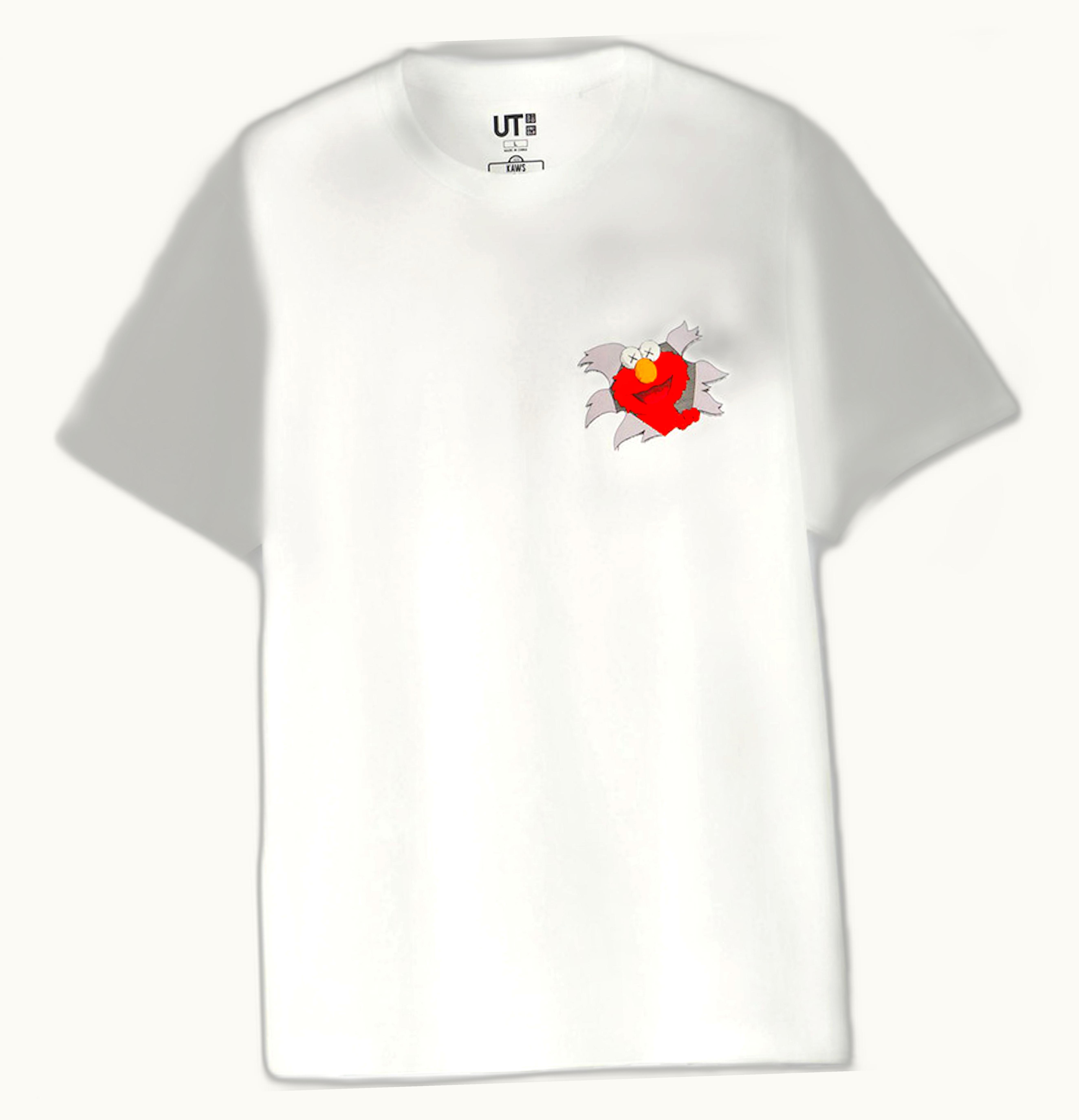 KAWS KAWS x Uniqlo x Sesame Street Elmo Tee US Sizing White