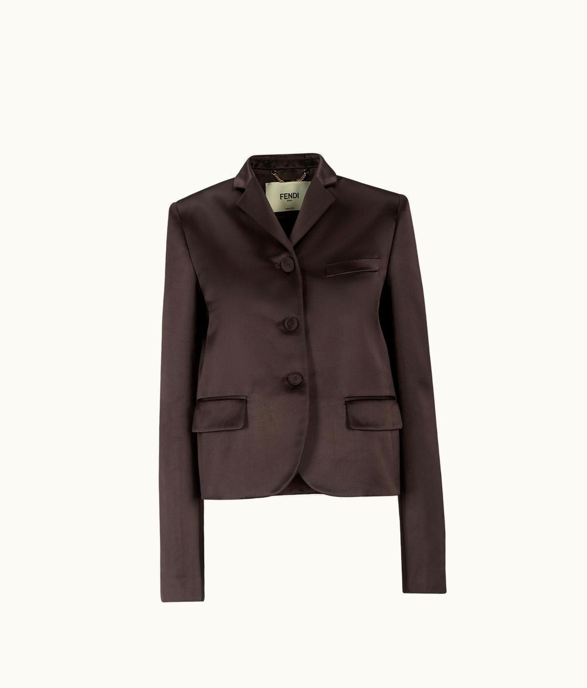 Fendi Fendi Jacket - Brown Duchess Satin Jacket