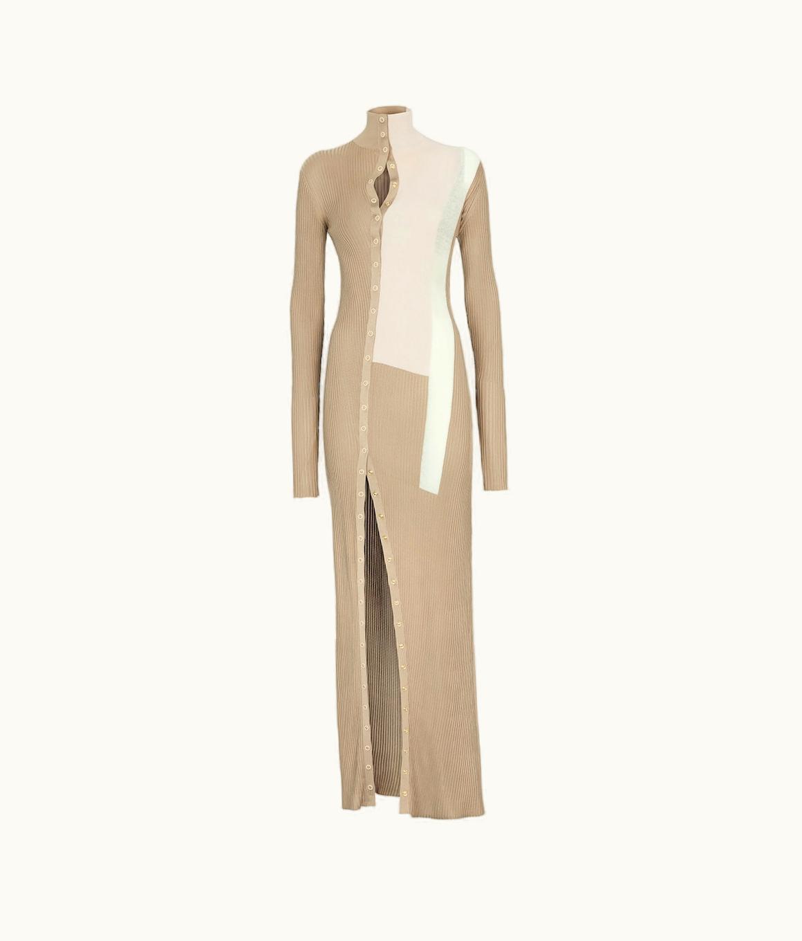 Fendi Fendi Dress - Beige Silk And Viscose Dress