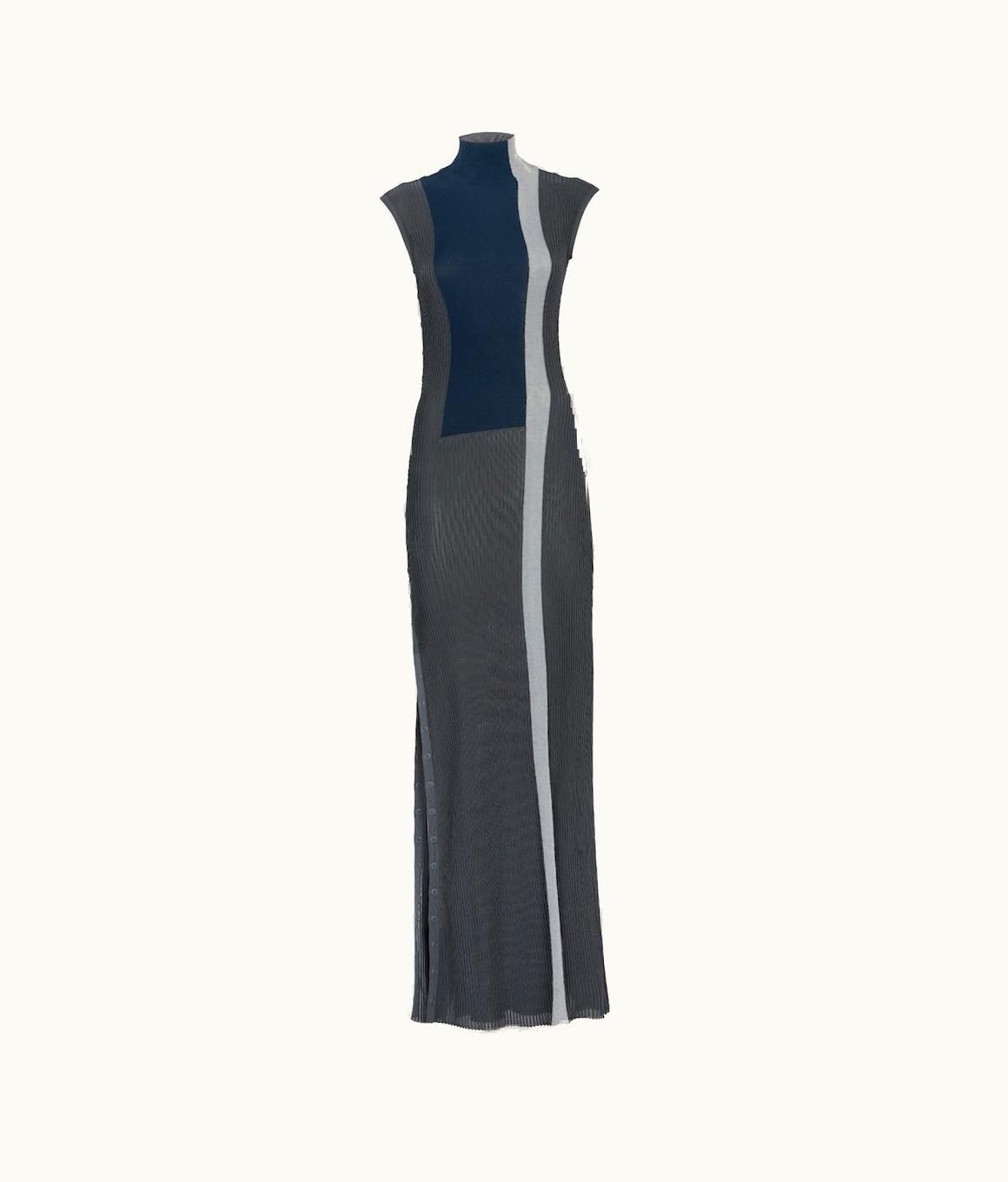 Fendi Fendi Dress - Gray Silk And Viscose Dress