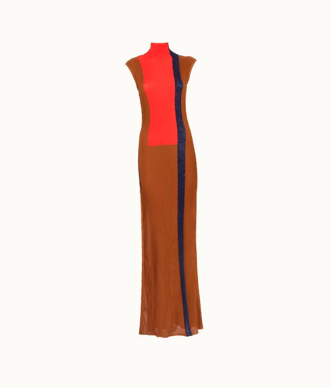 Fendi Fendi Dress - Brown Viscose And Silk Dress