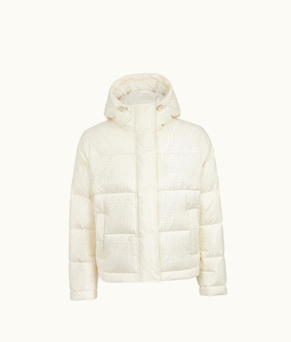 Fendi Fendi Down Jacket - White Tech Fabric Down Jacket