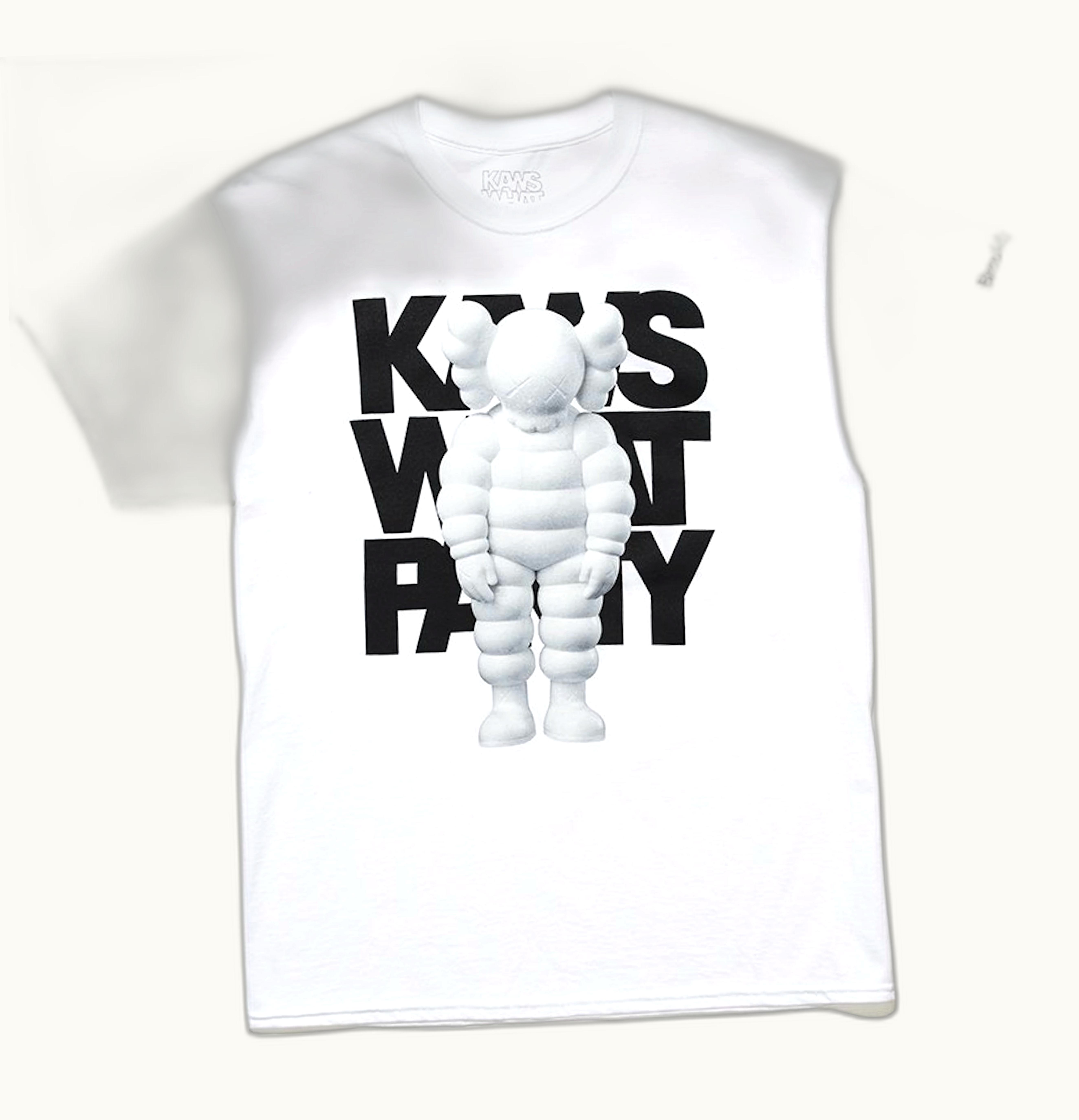 KAWS KAWS Brooklyn Museum WHAT PARTY T shirt White White