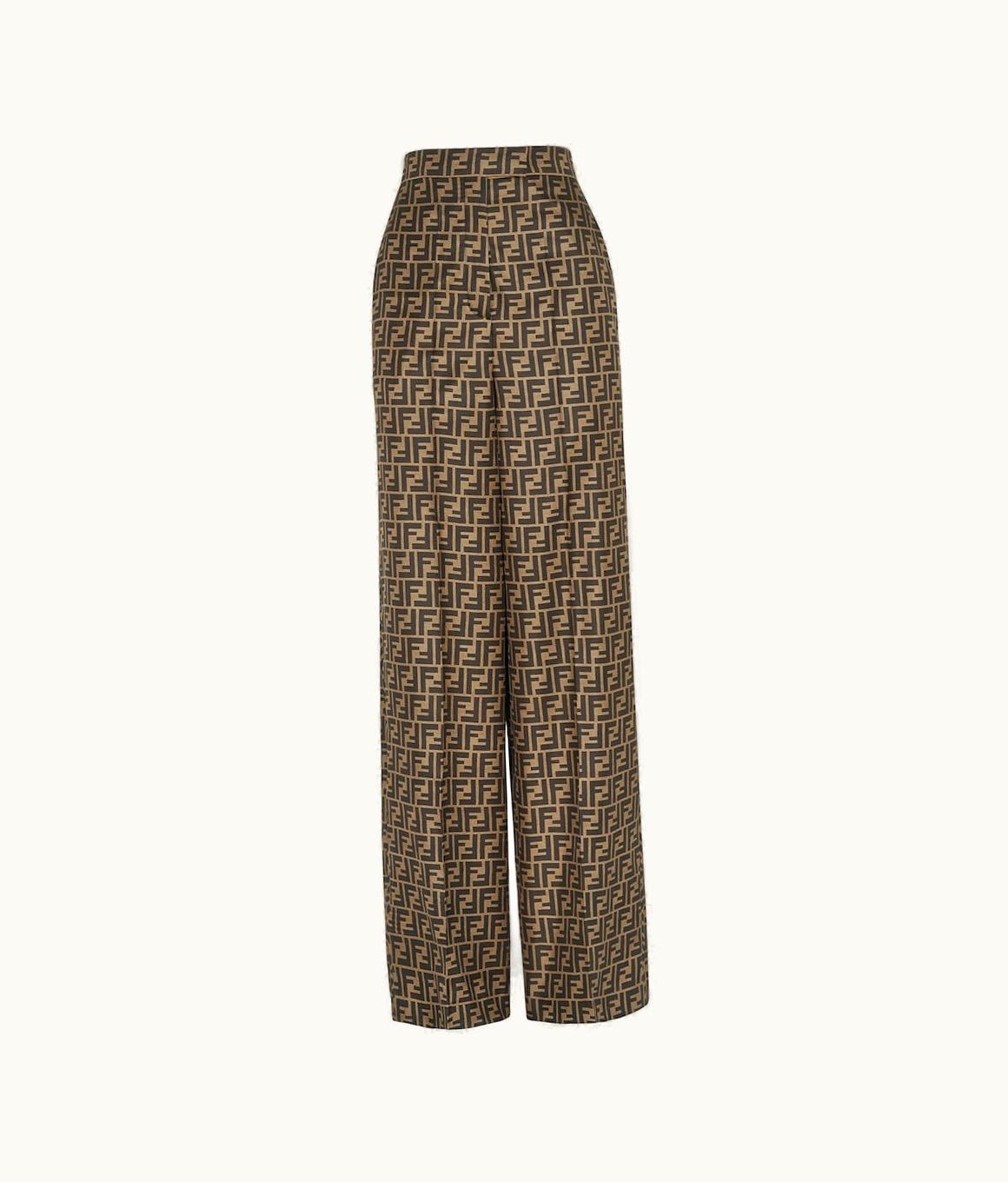 Fendi Fendi Pants - Brown Silk Pants