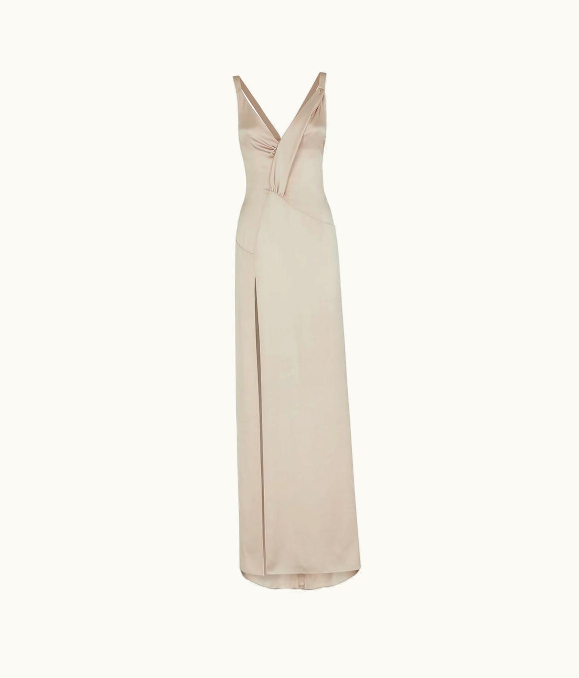 Fendi Fendi Dress - Dress In Dove Gray Satin