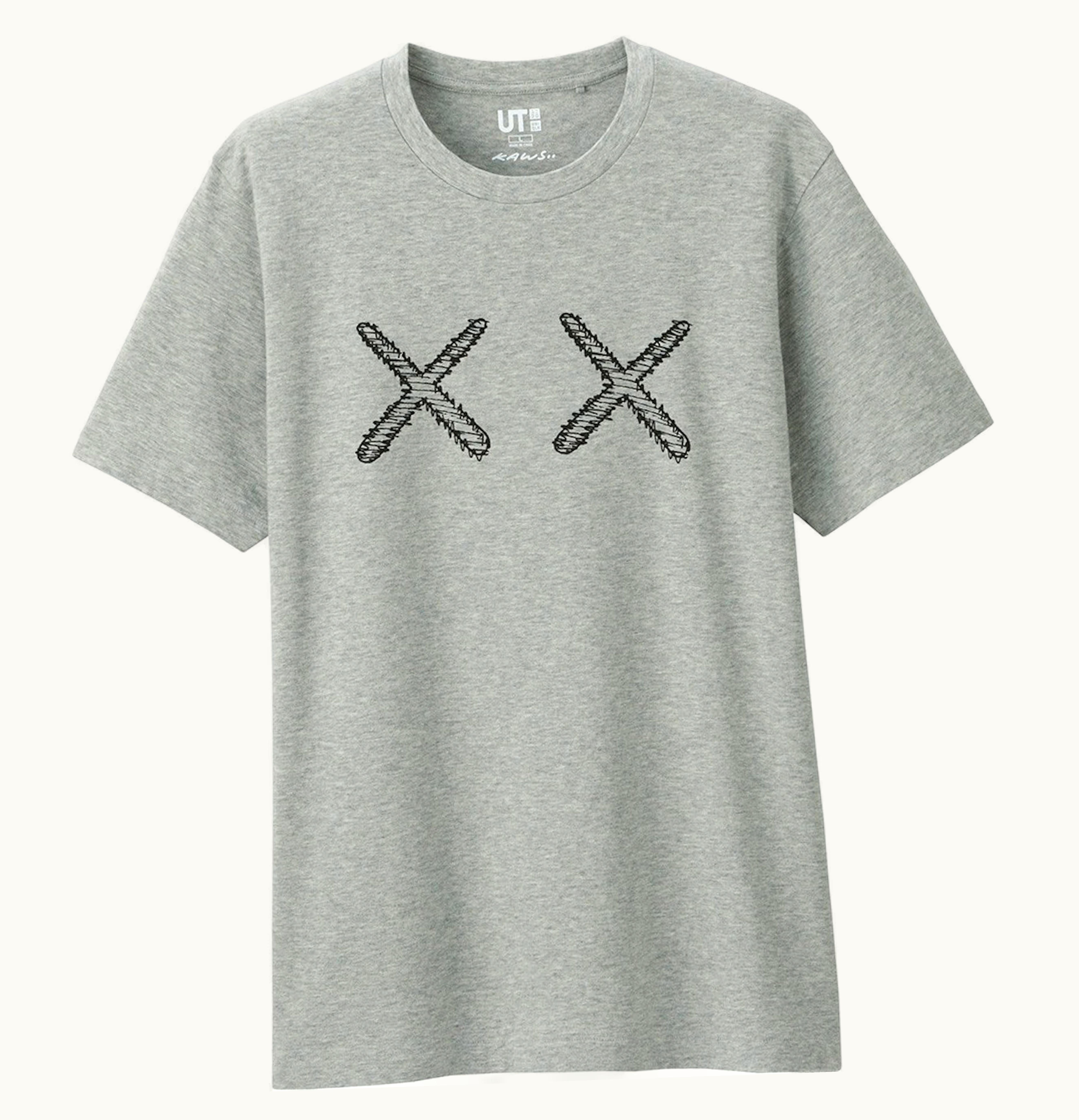 KAWS KAWS x Uniqlo XX Tee US Sizing Gray
