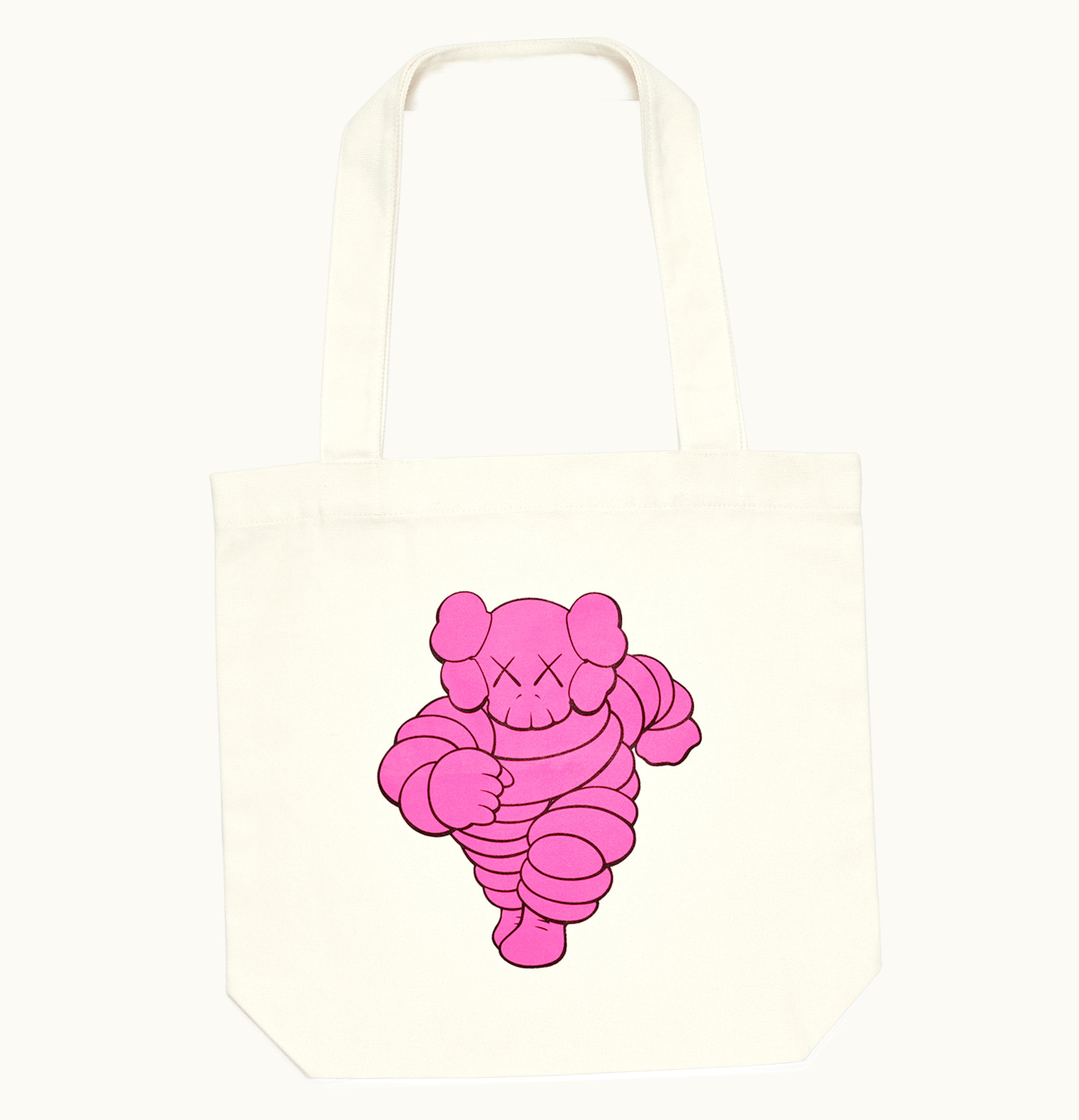 KAWS KAWS CHUM Tote Bag Pink