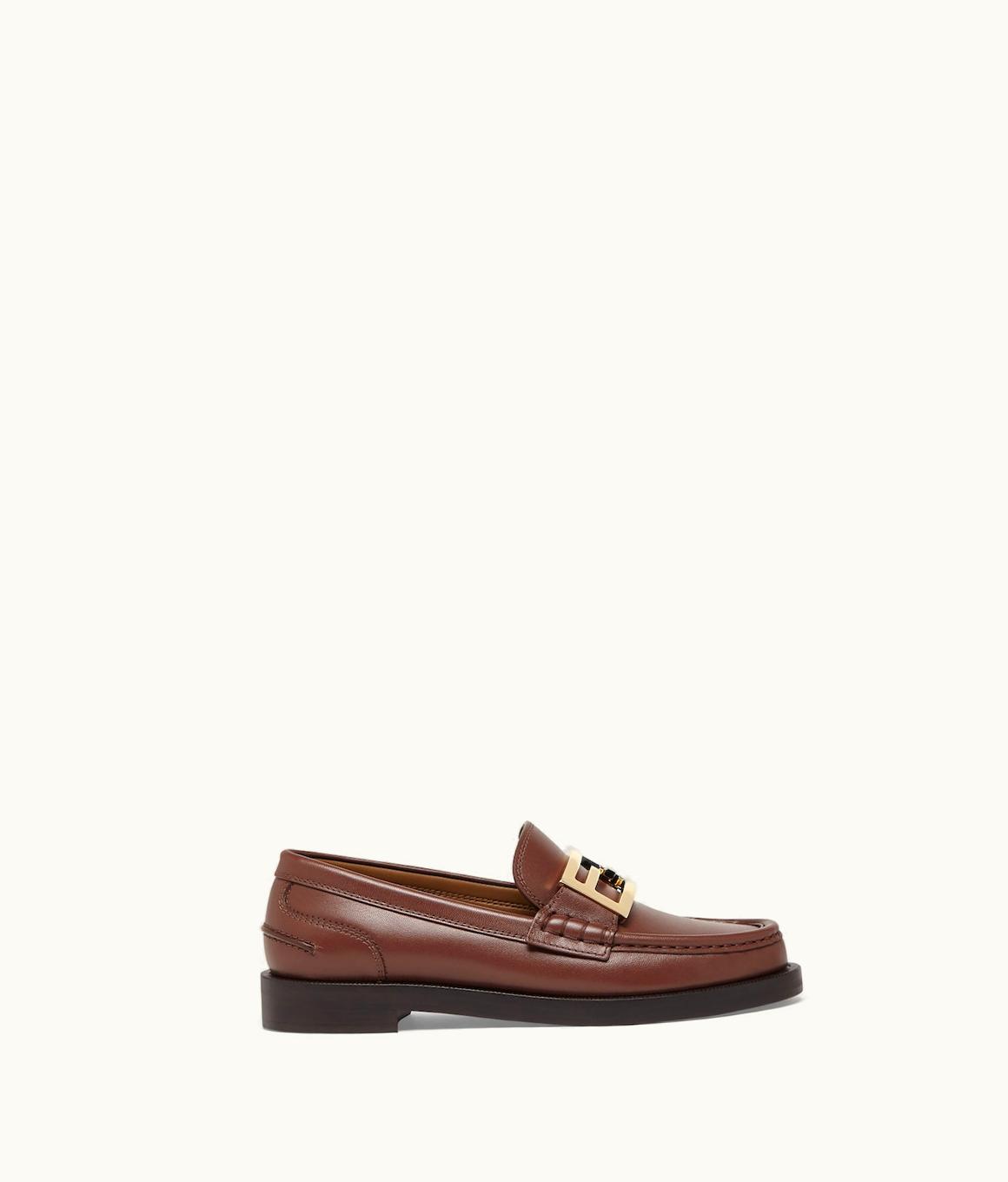 Fendi Fendi Baguette - Brown Leather Loafers