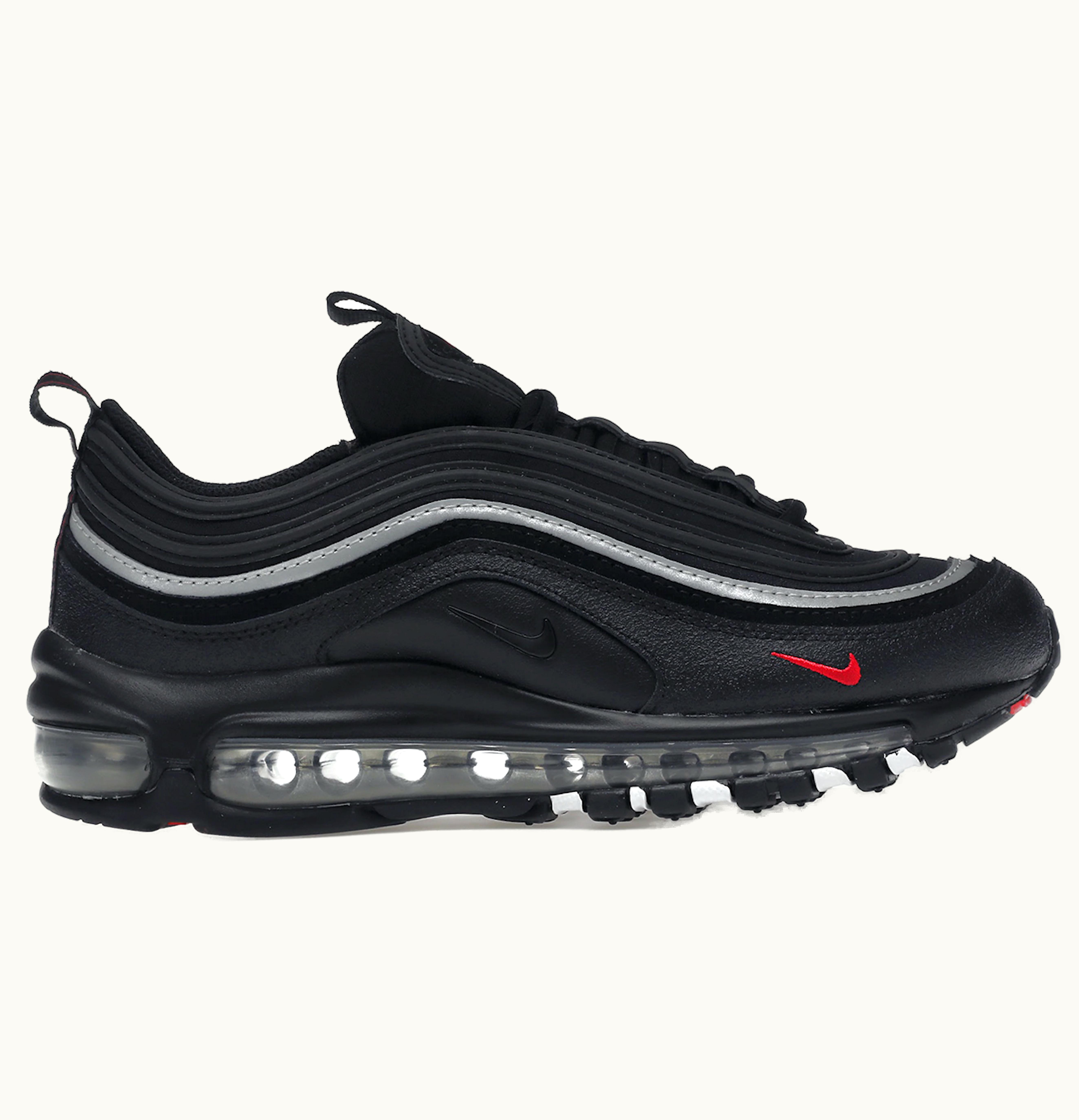 Nike Nike Air Max 97 Black Silver Red GS