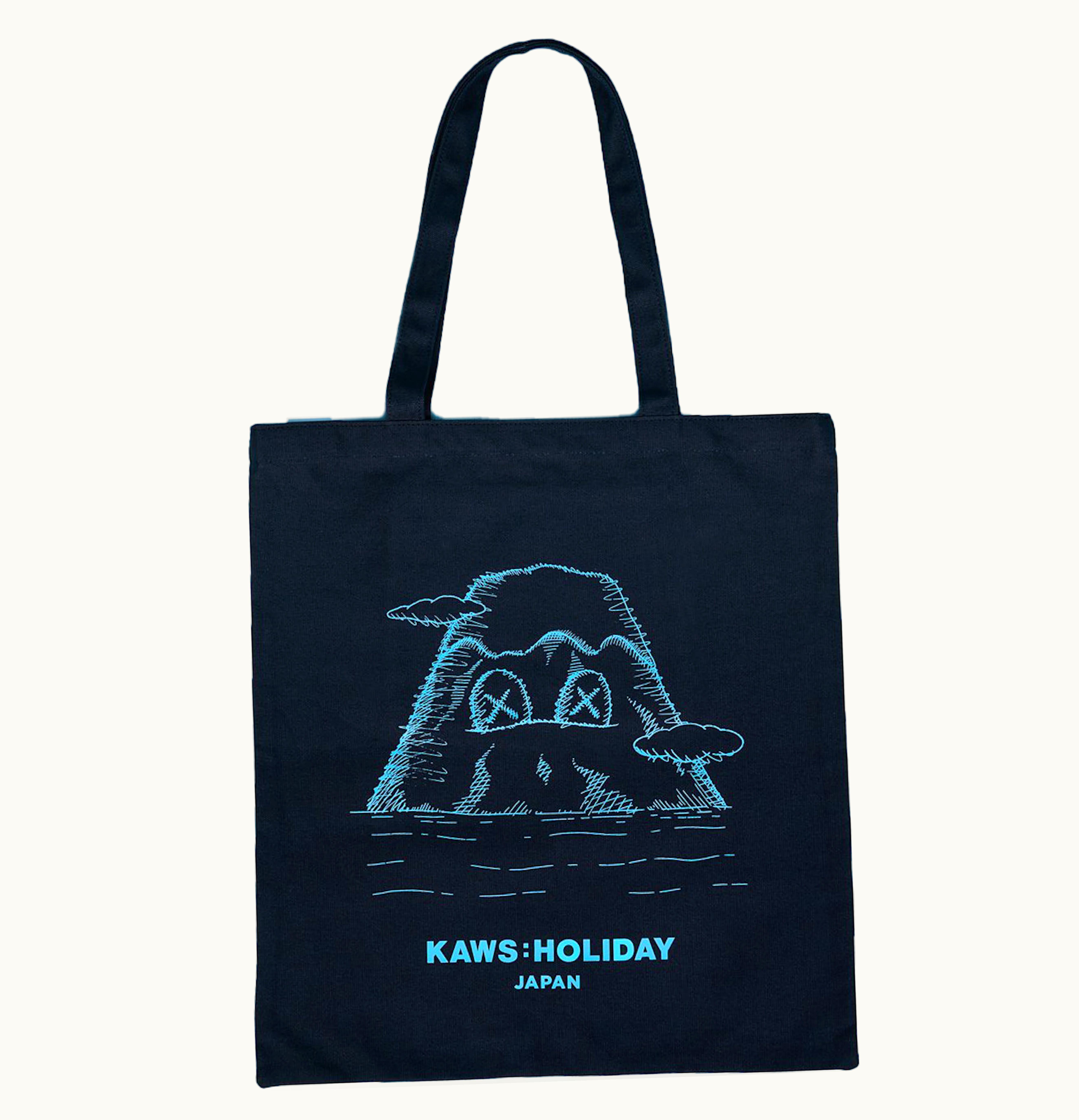 KAWS KAWS HOLIDAY JAPAN Tote Bag Navy