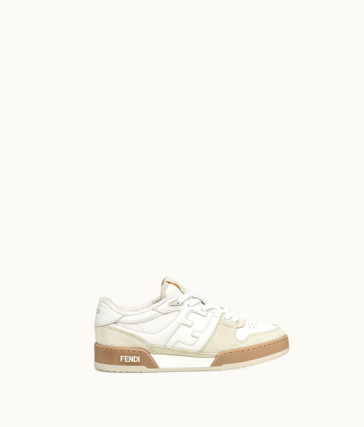 Fendi Fendi Match - White Suede Low Top Sneakers