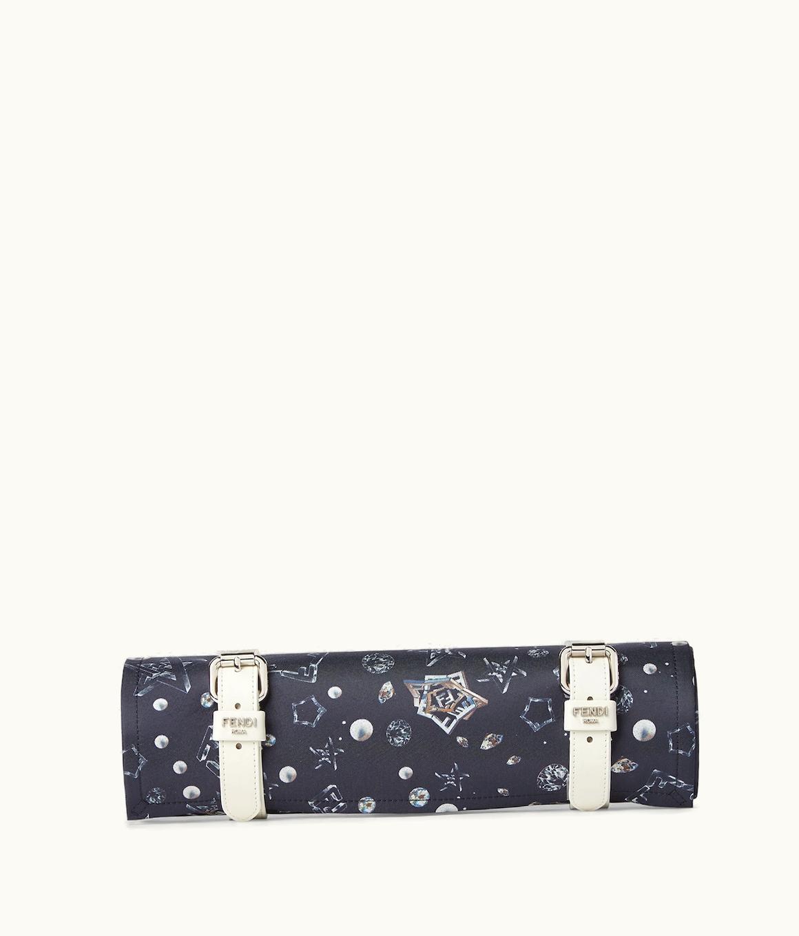 Fendi Fendi Portable Checkers Board - Blue Nylon Checkers Board