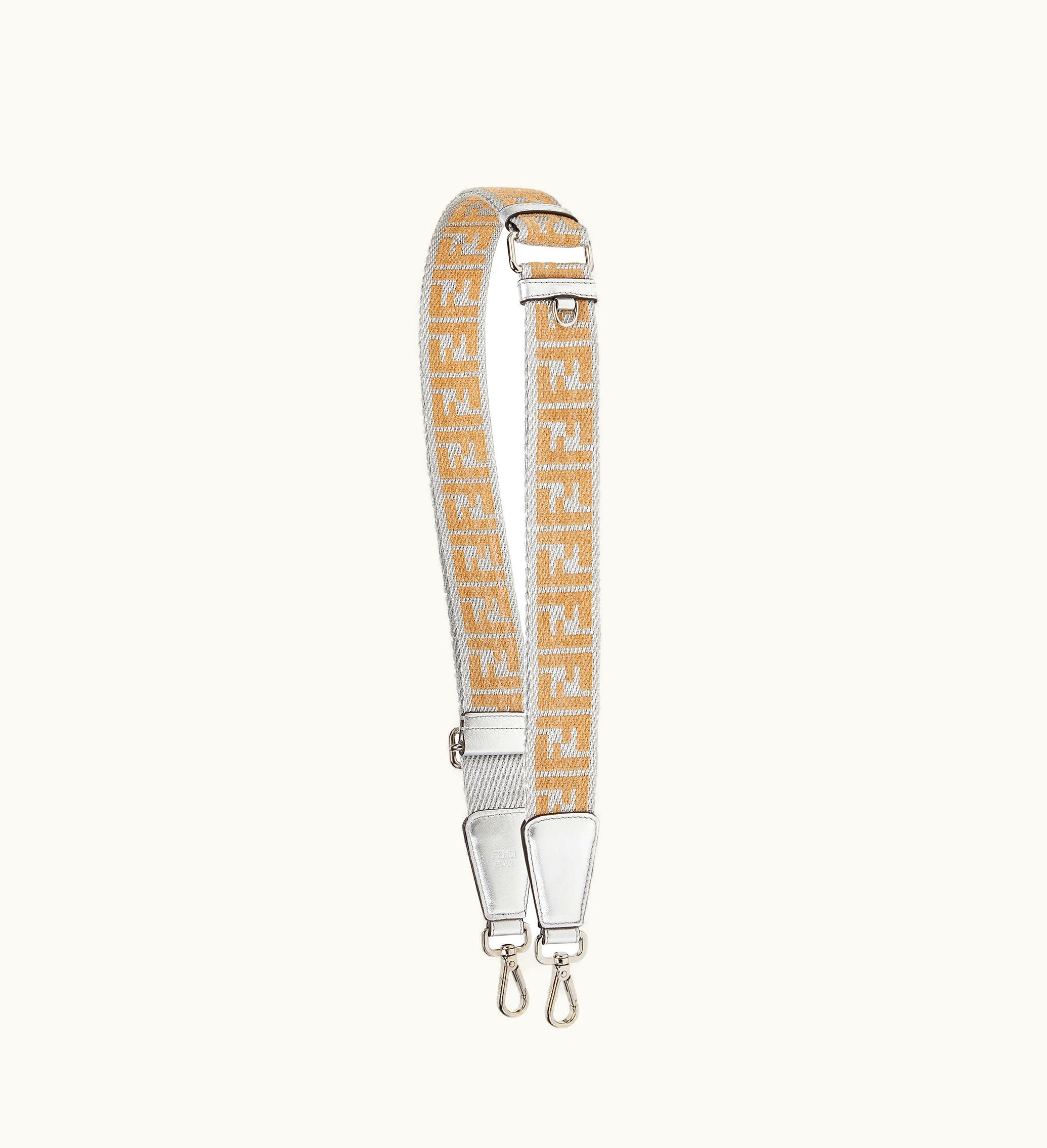 Fendi Fendi Strap You - Silver Webbing Shoulder Strap