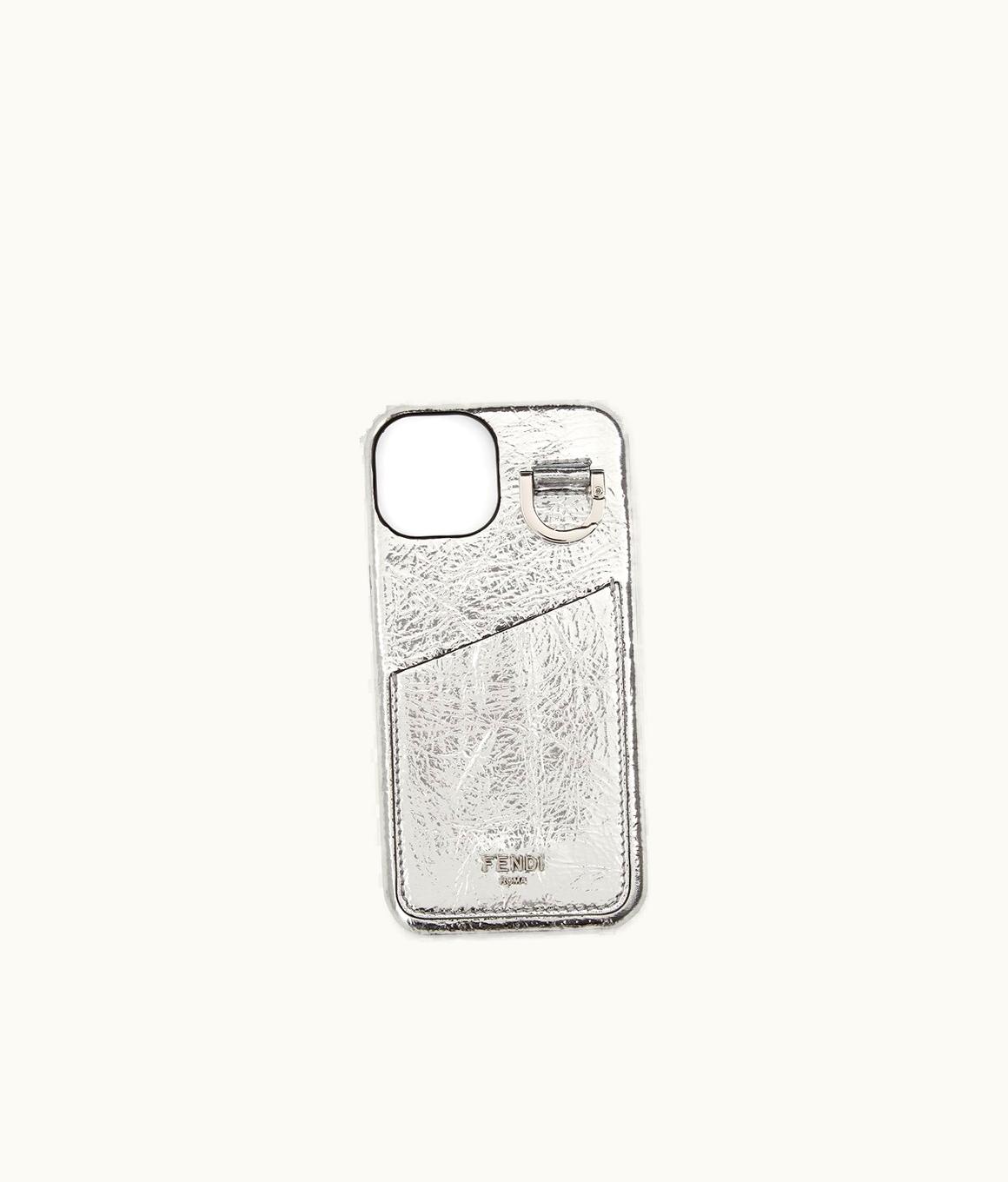 Fendi Fendi Smartphone Case - Silver Leather Cover