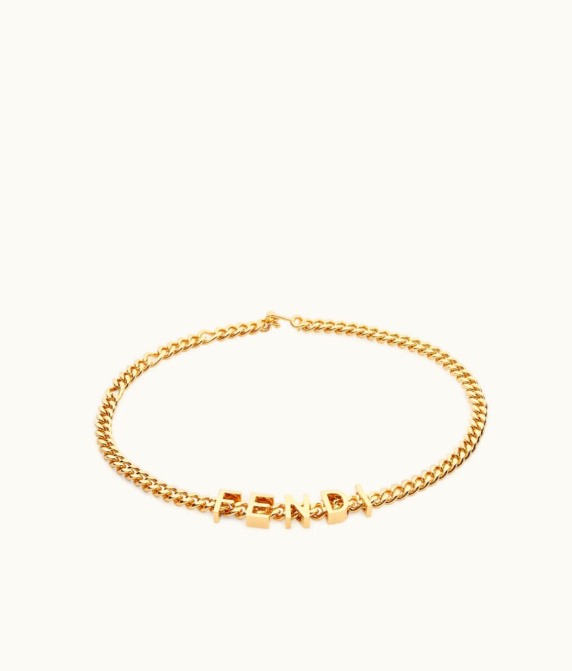 Fendi Fendigraphy Belt - Gold-colored Metal Belt