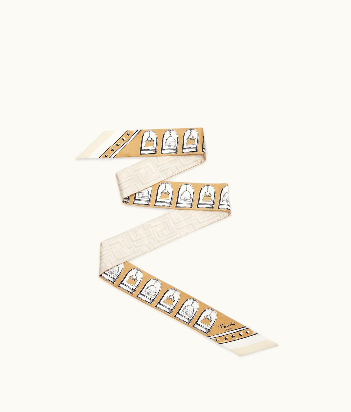 Fendi Fendi Wrappy - Beige Silk Bandeau