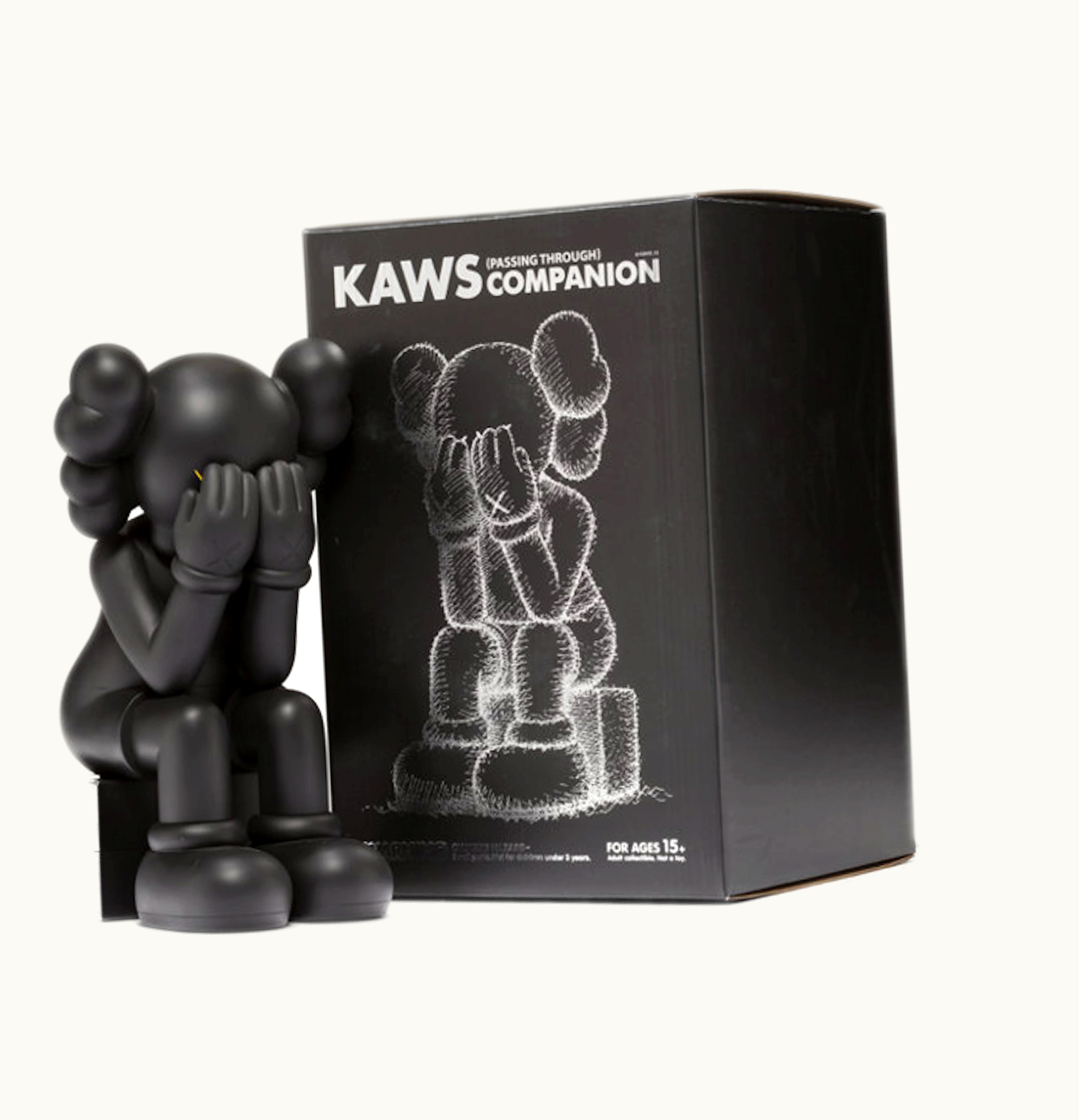 KAWS Kaws Passing Through Companion Vinyl Figure 2013 Black