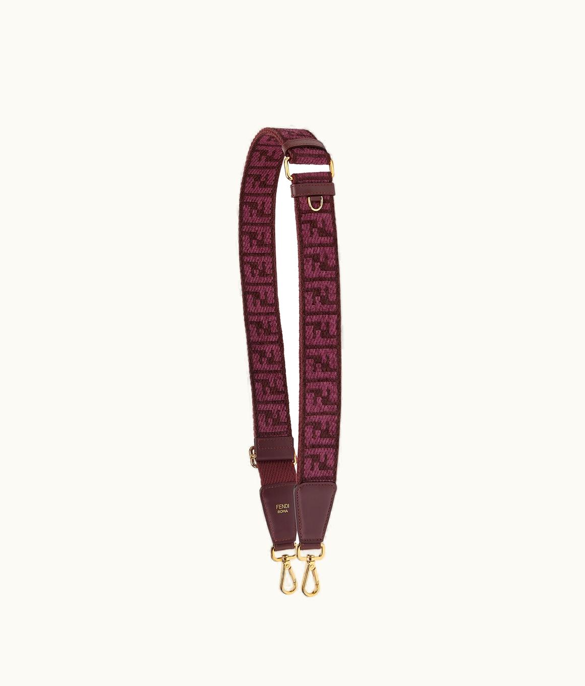 Fendi Fendi Strap You - Burgundy Ribbon Shoulder Strap