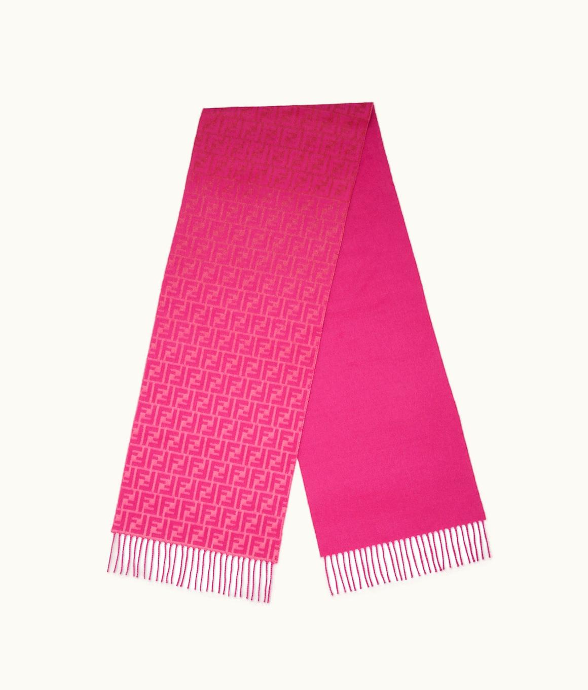 Fendi Fendi FF Scarf - Cyclamen Wool And Cashmere Scarf