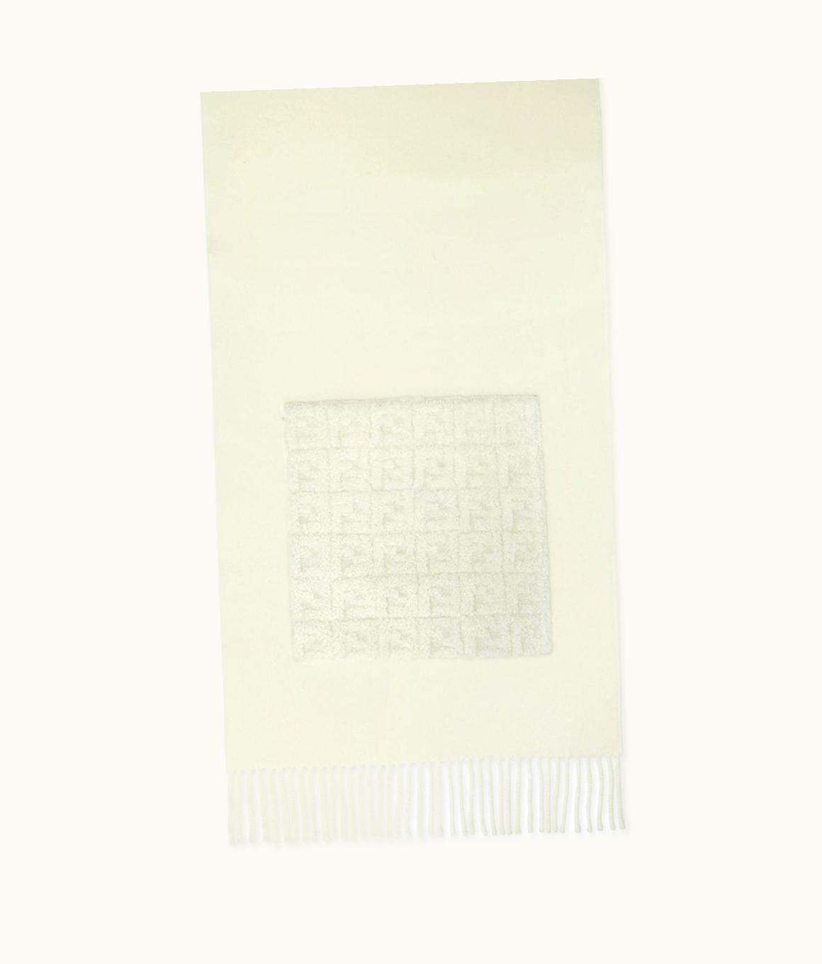 Fendi Fendi Hood Scarf - Ivory Wool And Cashmere Scarf