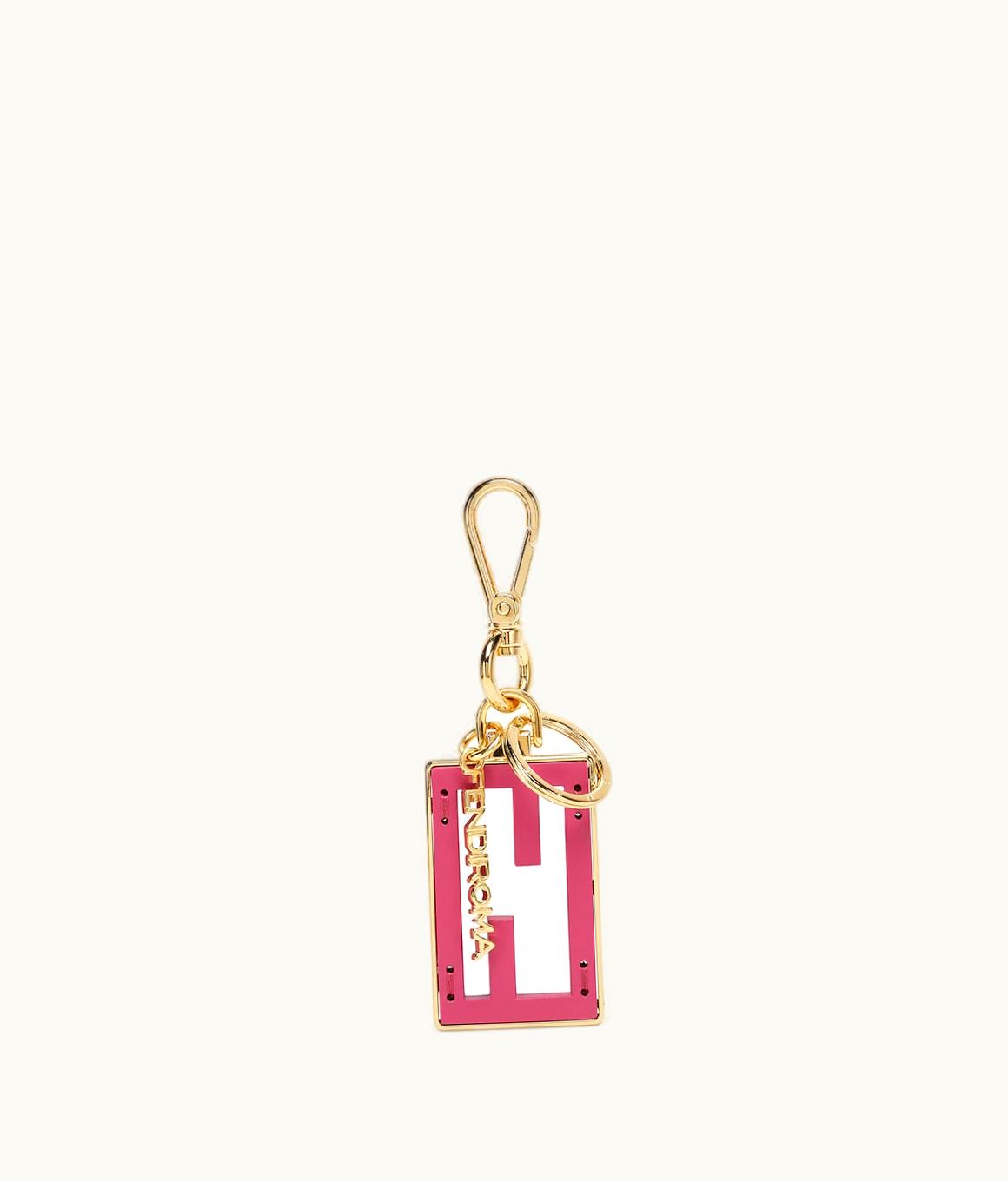Fendi Fendi Baguette Key Case - Pink Leather Key Case