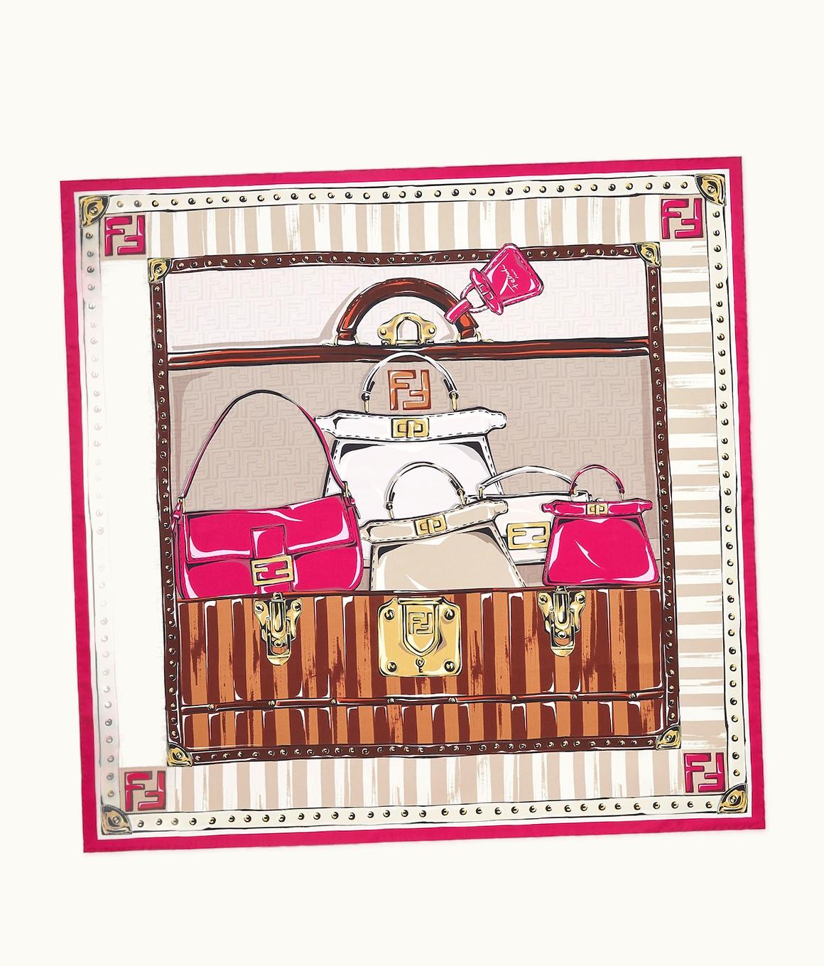 Fendi Fendi Foulard - Cyclamen Silk Foulard