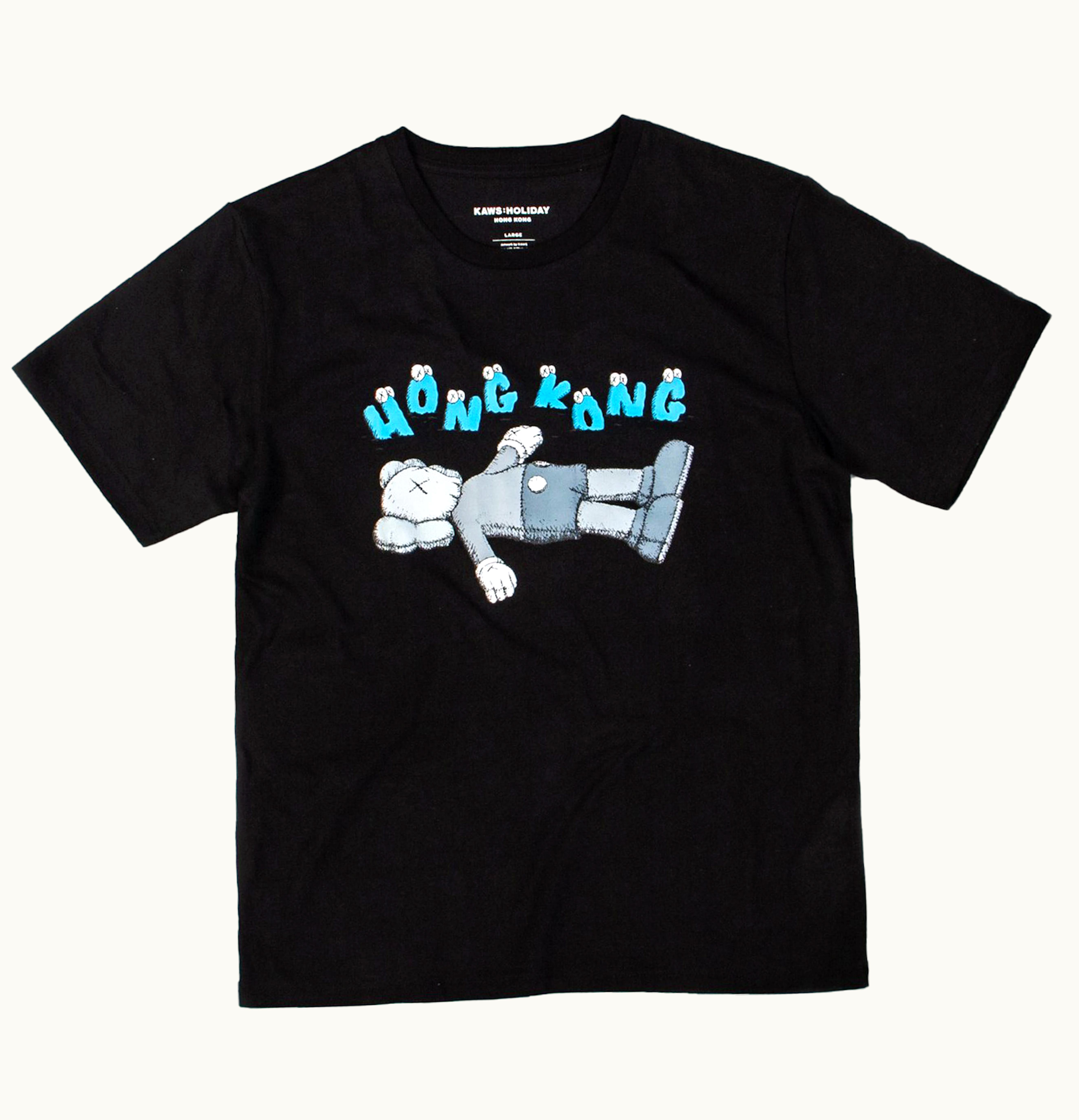 KAWS KAWS HOLIDAY Hong Kong Tee Black