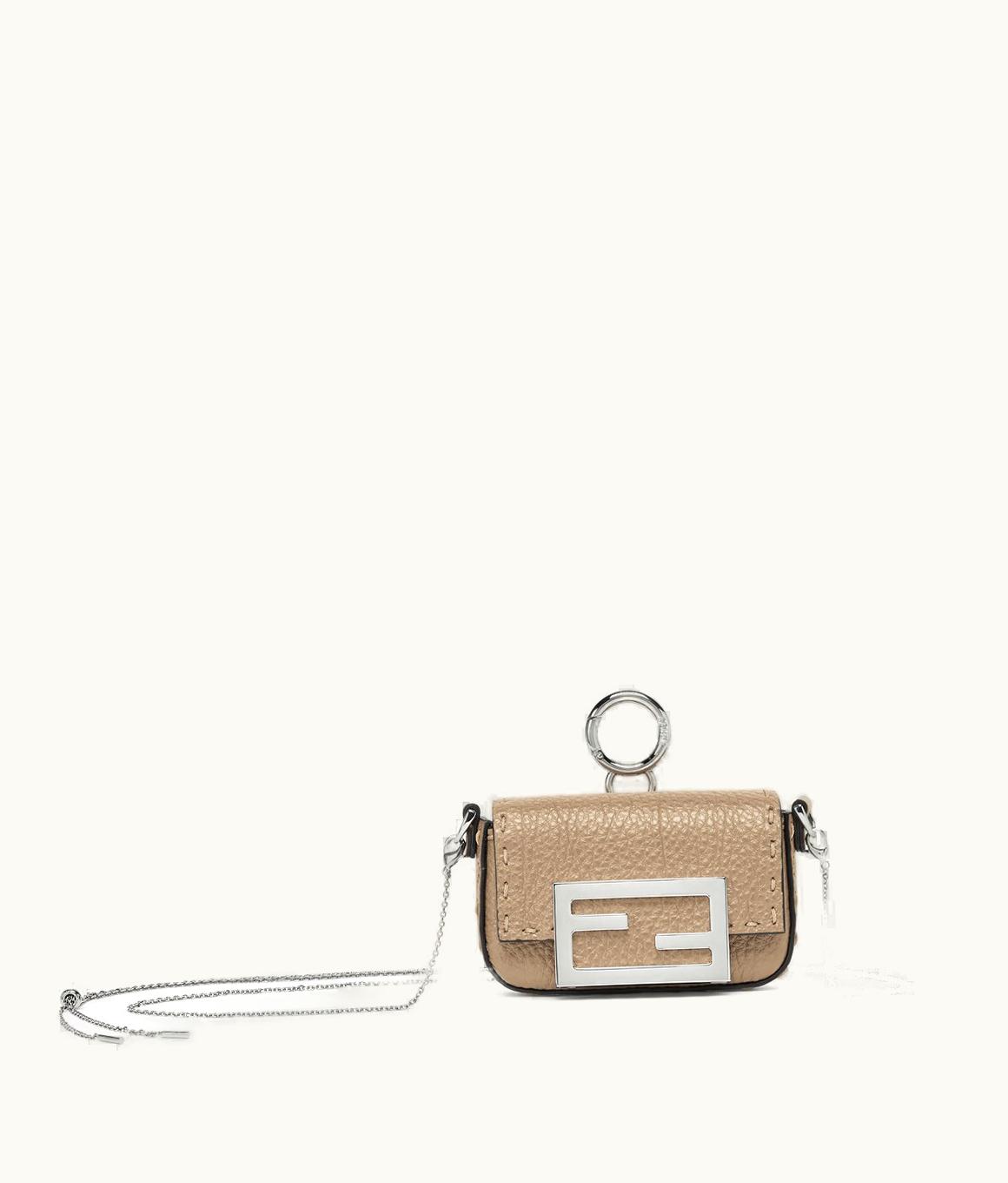 Fendi Fendi Nano Baguette Charm - Beige Leather Charm