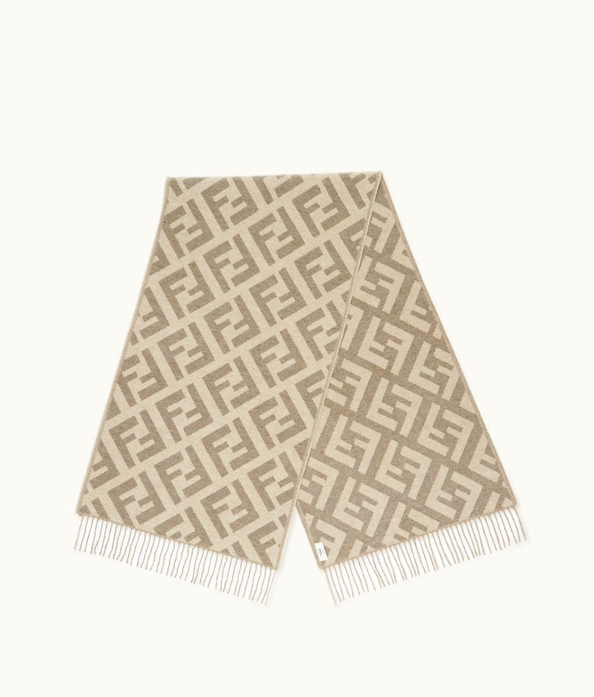 Fendi Fendi FF Scarf - Dove Gray Cashmere Scarf