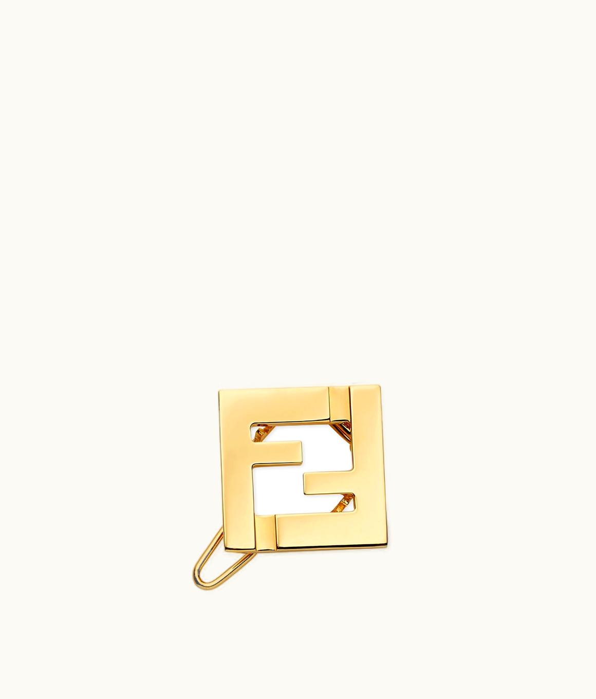 Fendi Forever Fendi Hair Clip - Gold Metal Hair Clip