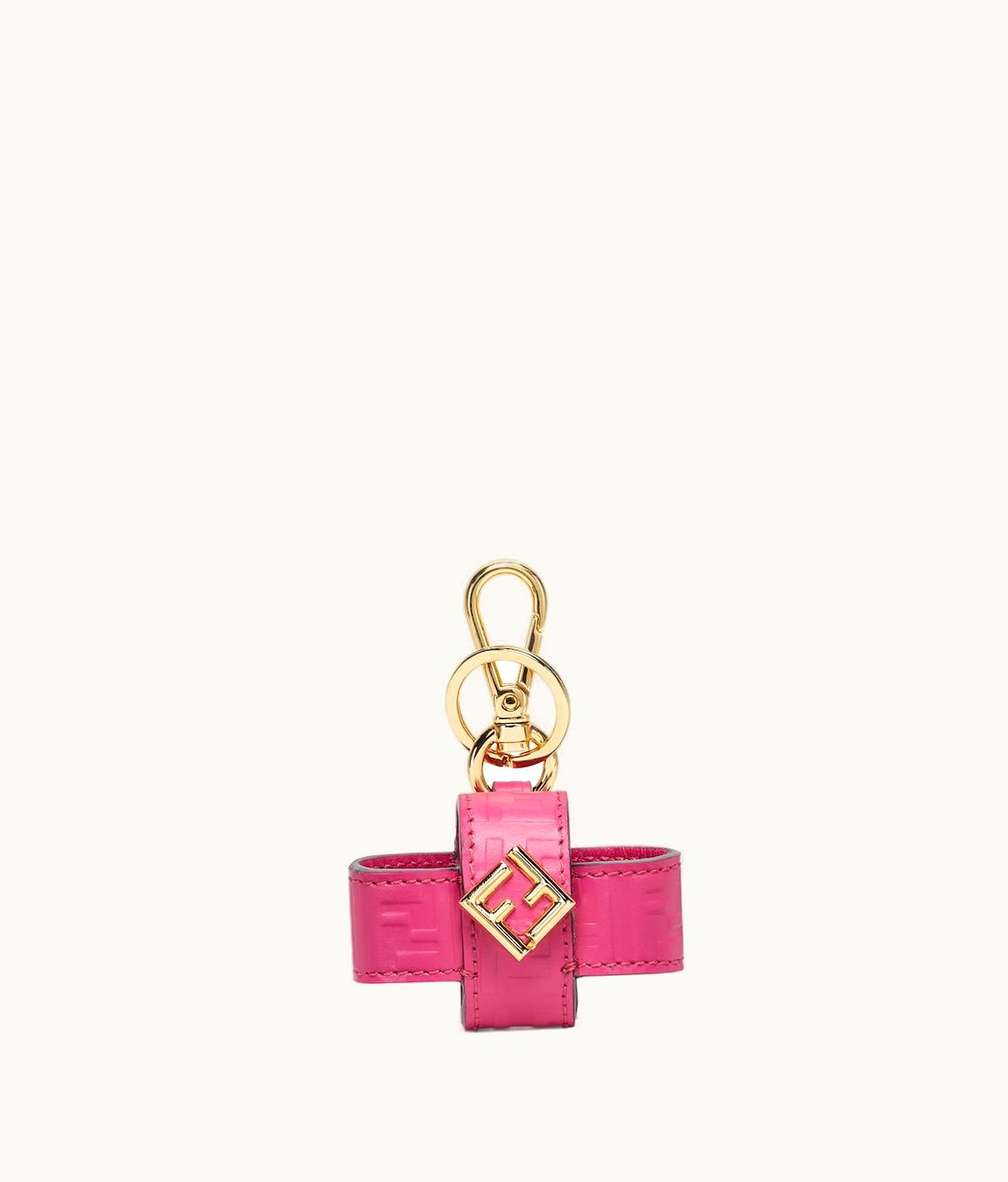 Fendi Fendi FF Diamonds Airpods Pro Charm - Fuchsia Leather Charm