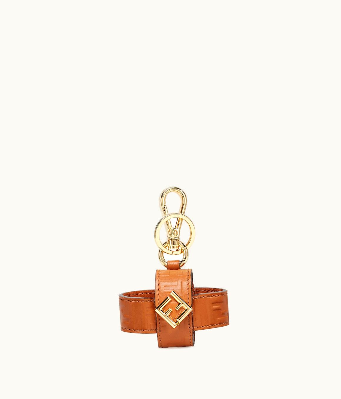 Fendi Fendi FF Diamonds Airpods Pro Charm - Brown Leather Charm