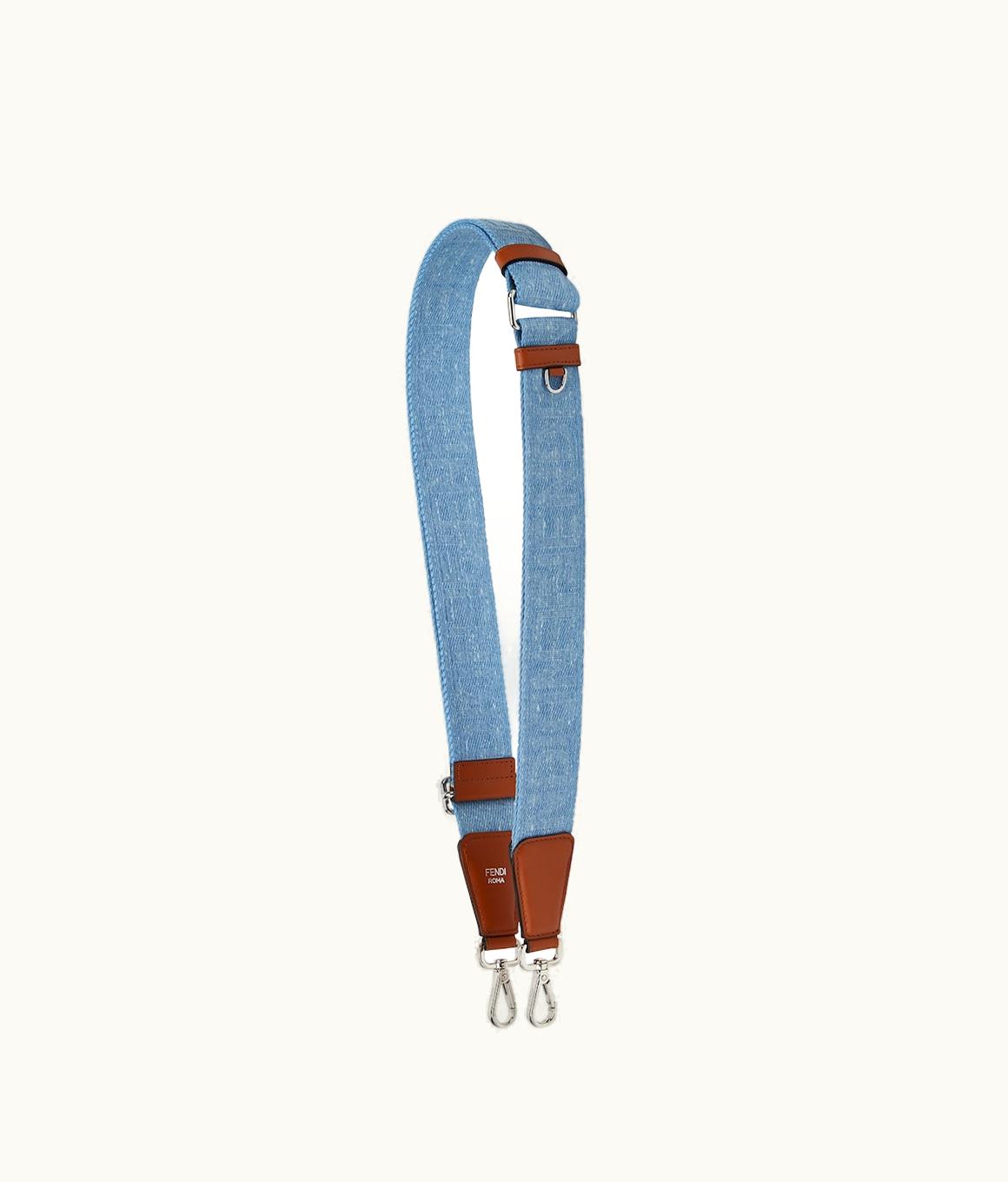 Fendi Fendi Strap You - Light Blue Denim Shoulder Strap