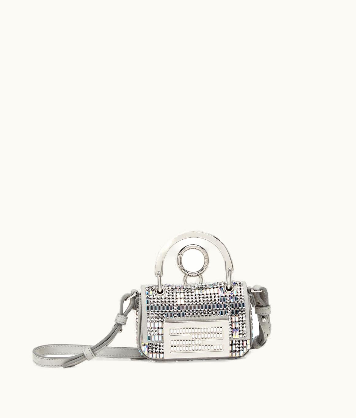 Fendi Nano Baguette Maxi Handle - Gray Nubuck Fendi By Marc Jacobs Mini-Bag