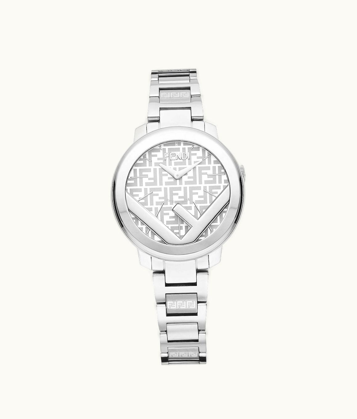 Fendi Fendi 28 MM Stainless Steel Watch Silver Sunray Dial