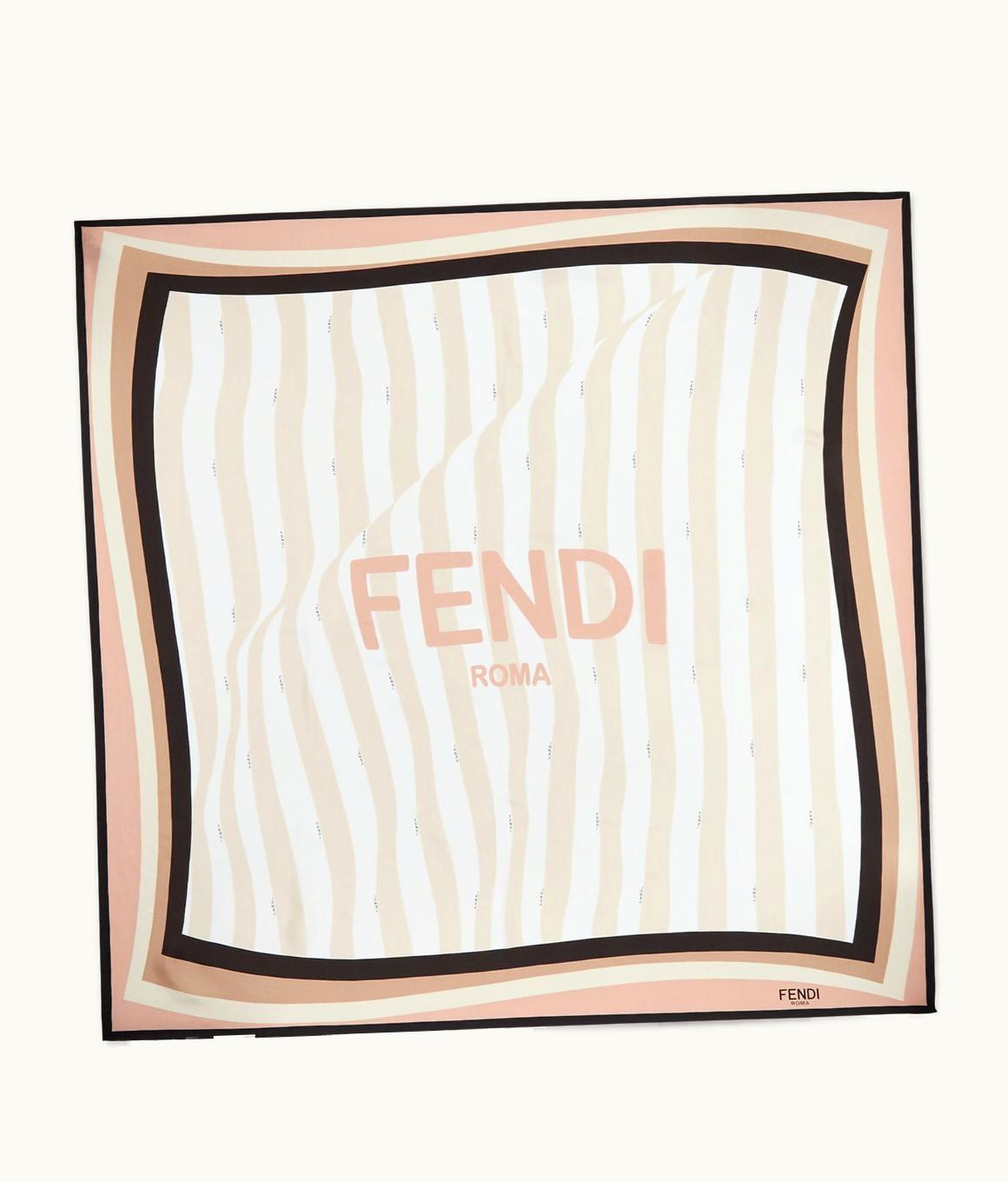 Fendi Fendi Pequin Foulard - Multicolor Silk Foulard