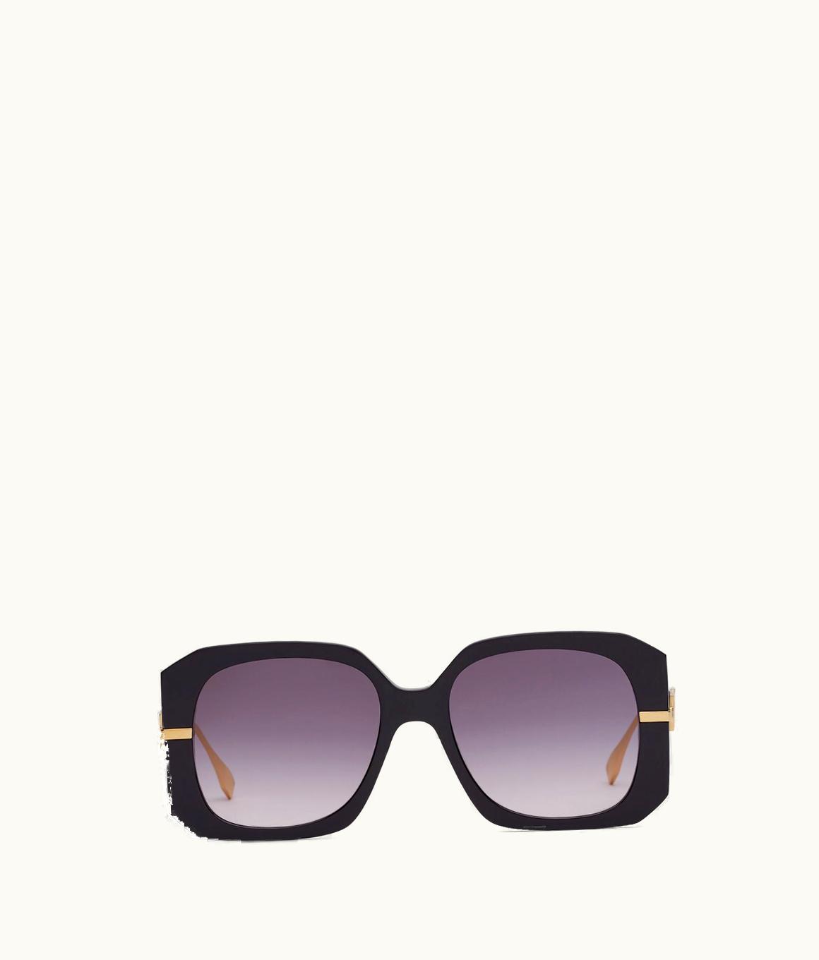 Fendi Fendi Fendigraphy Oversized Square Sunglasses Black
