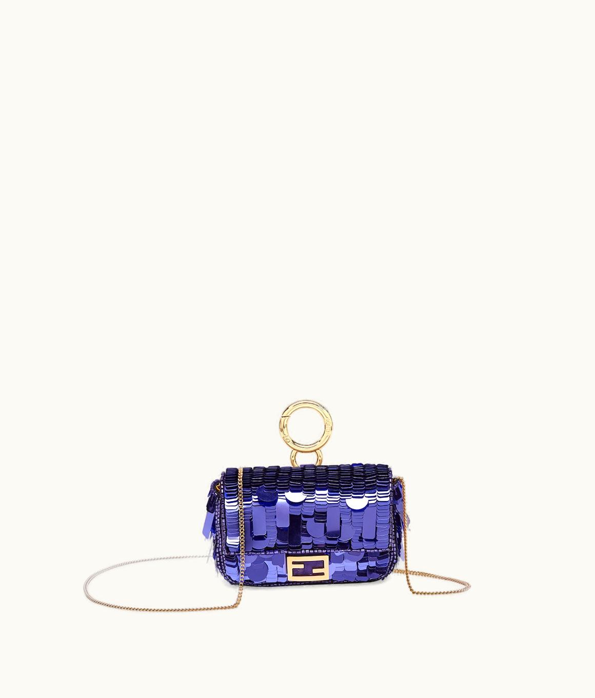 Fendi Fendi Nano Baguette Charm - Purple Sequin Charm