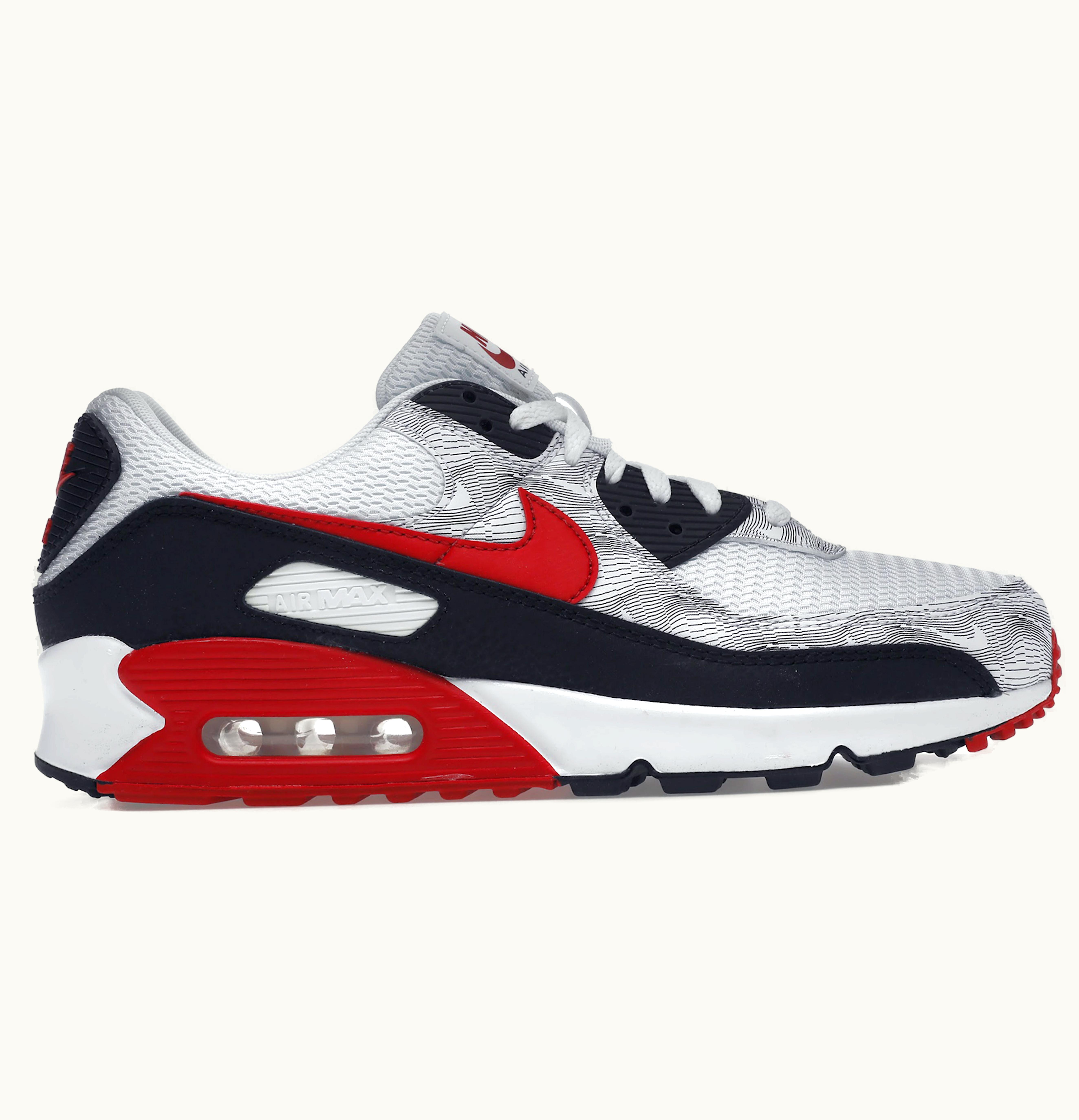 Nike Nike Air Max 90 Topography White University Red