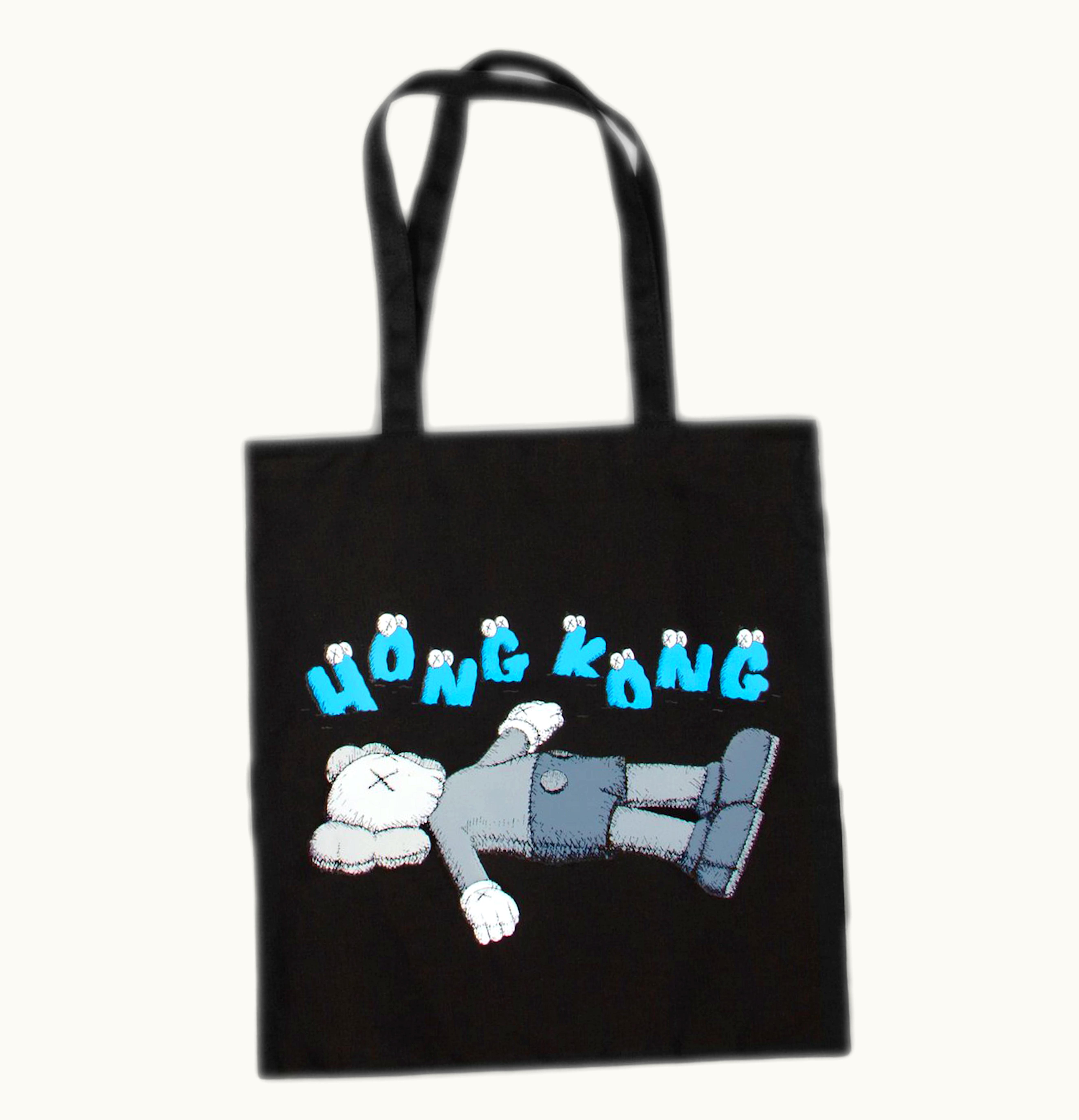 KAWS KAWS HOLIDAY Hong Kong Tote Bag Black