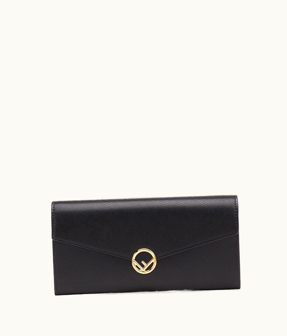 Fendi Fendi Continental - Black Leather Wallet