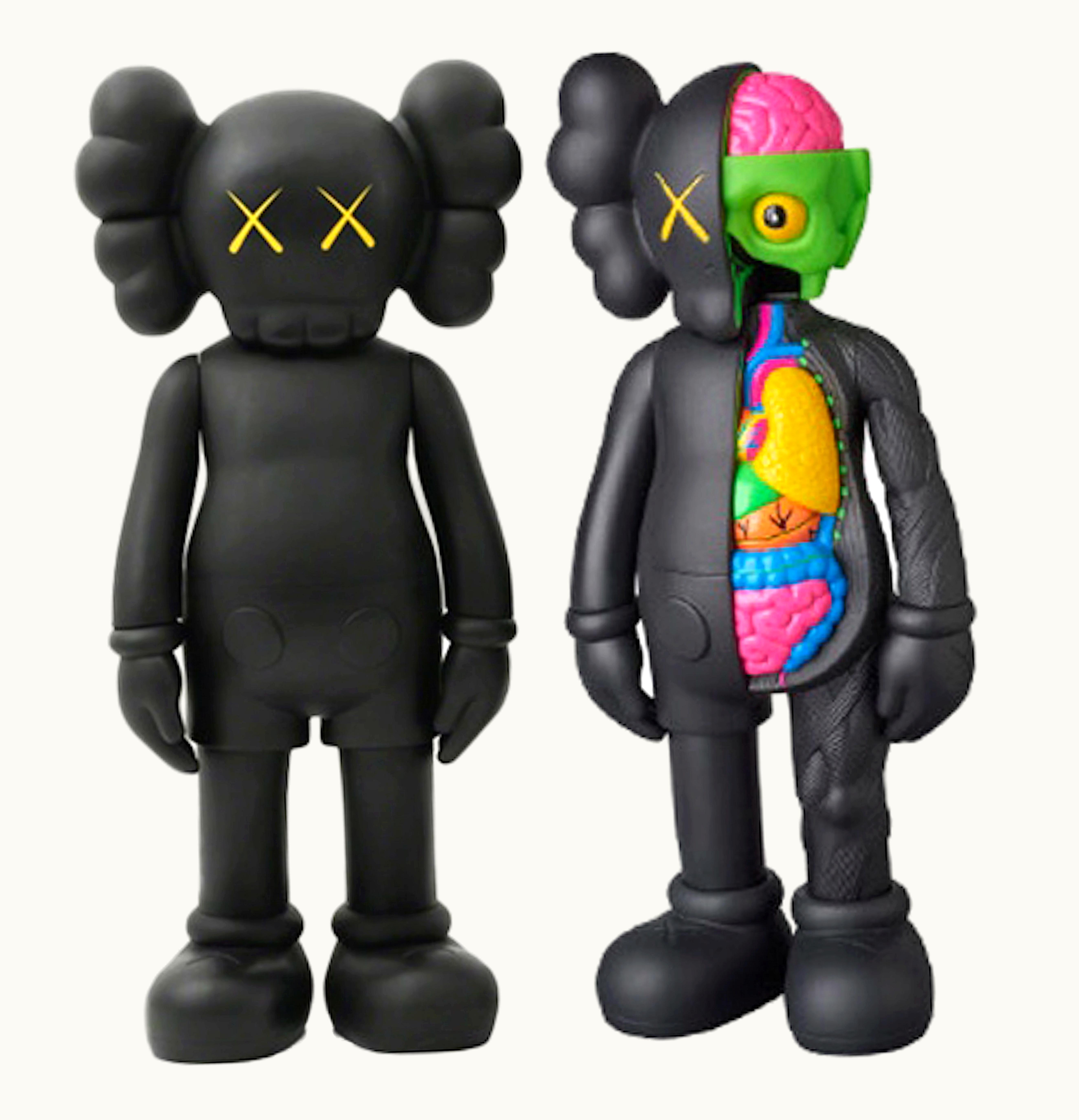 KAWS KAWS Companion Flayed Open Edition Companion Open Edition Vinyl Figure Black Set