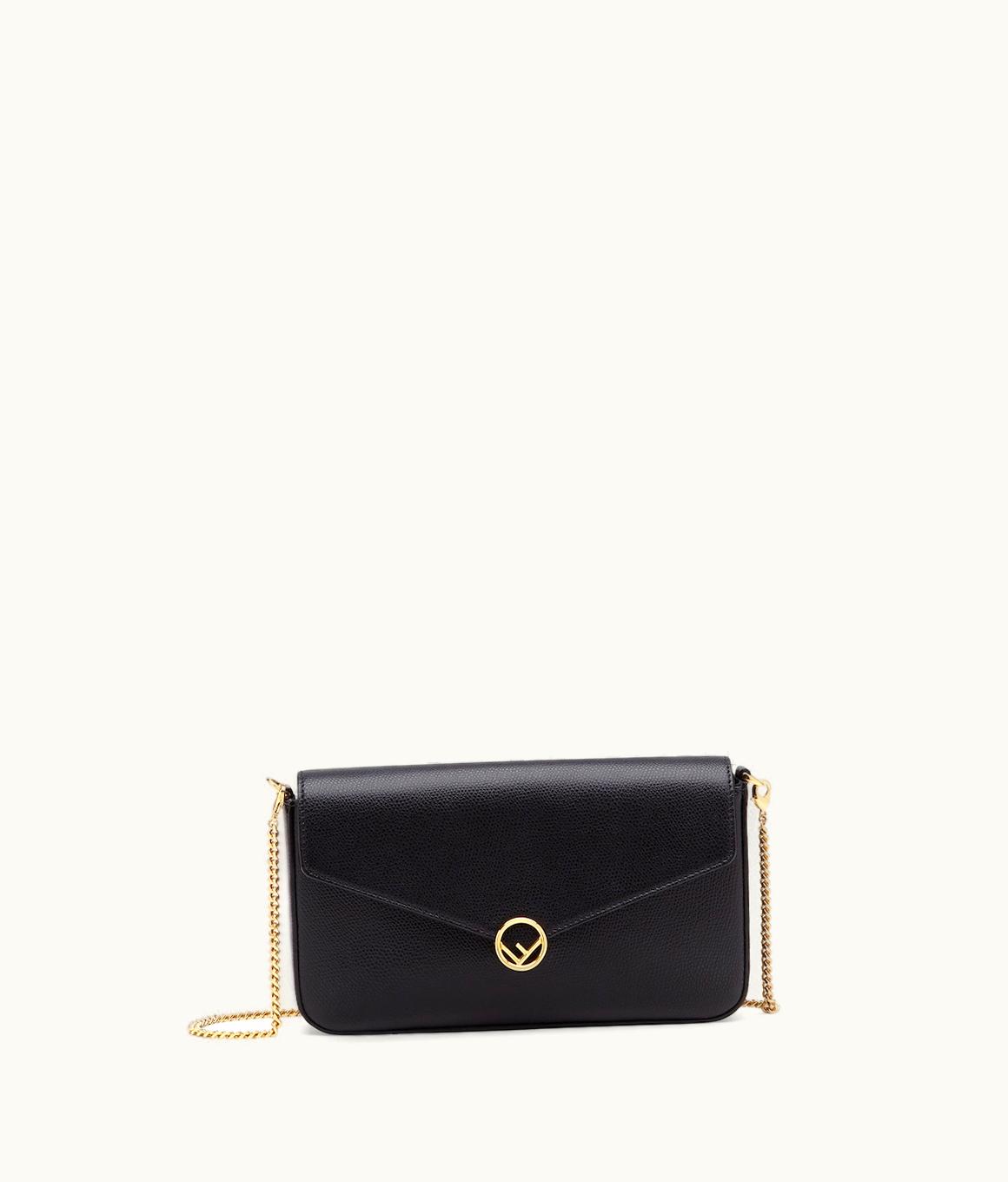 Fendi Fendi Wallet On Chain With Pouches - Black Leather Mini-Bag