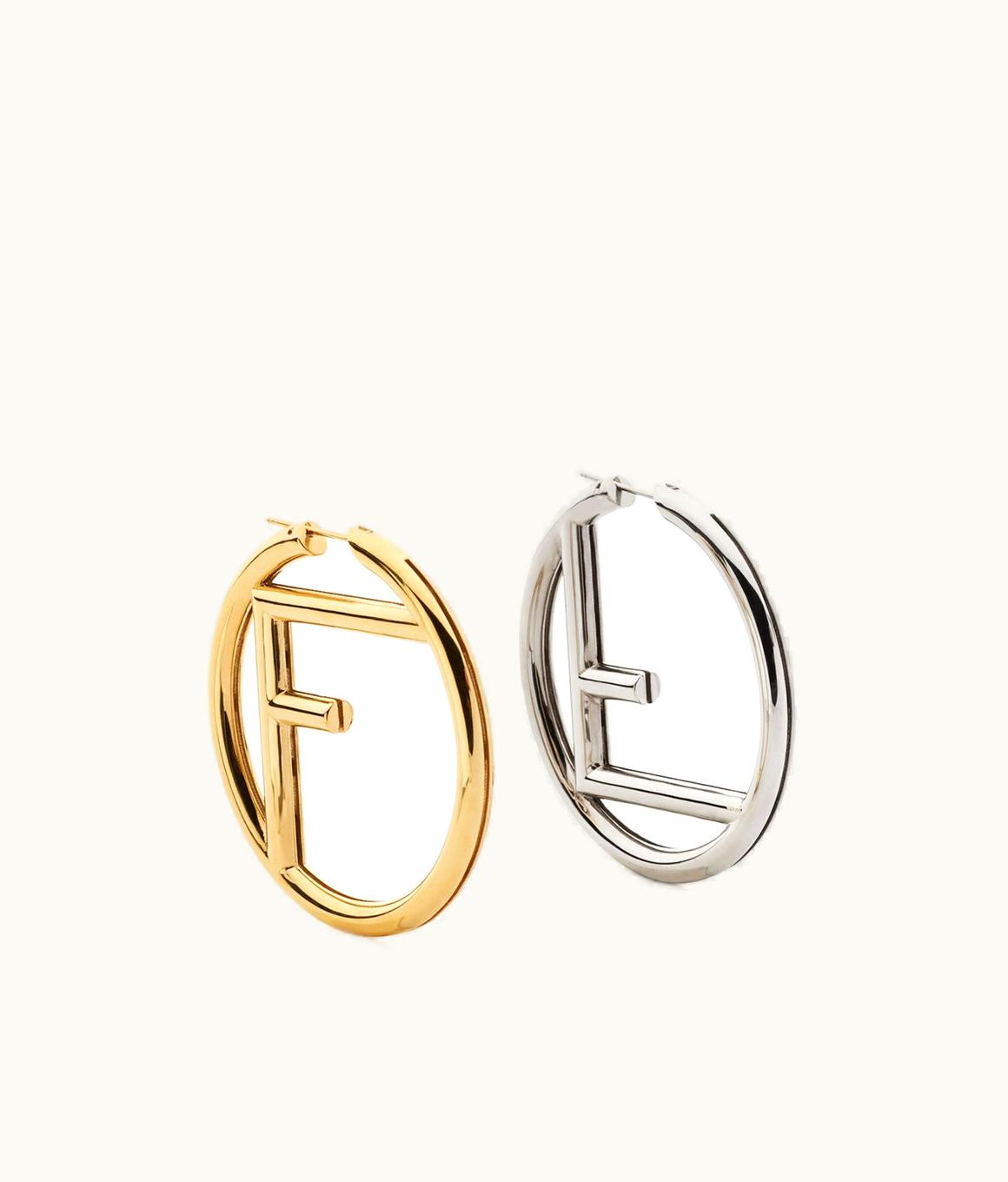 Fendi F Is Fendi Earrings - Gold And Palladium Earrings
