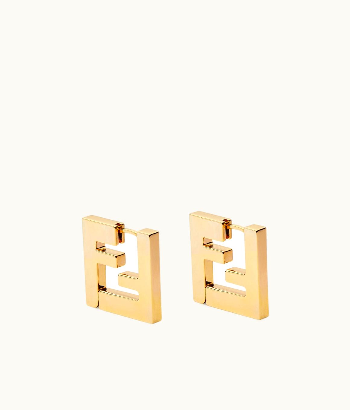 Fendi Fendi FF Earrings - Gold-colored Earrings