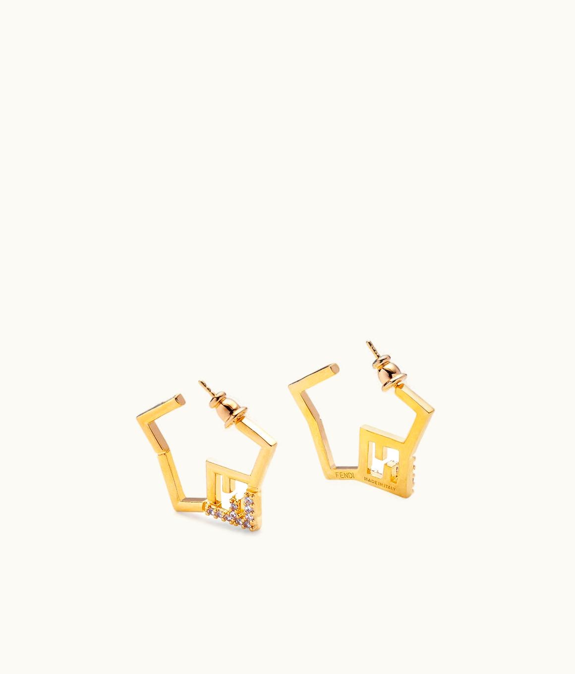 Fendi Fendi Starlight FF Gold Metal Earrings